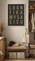 Lugn Fika Mysa Sisu Typography Mockup