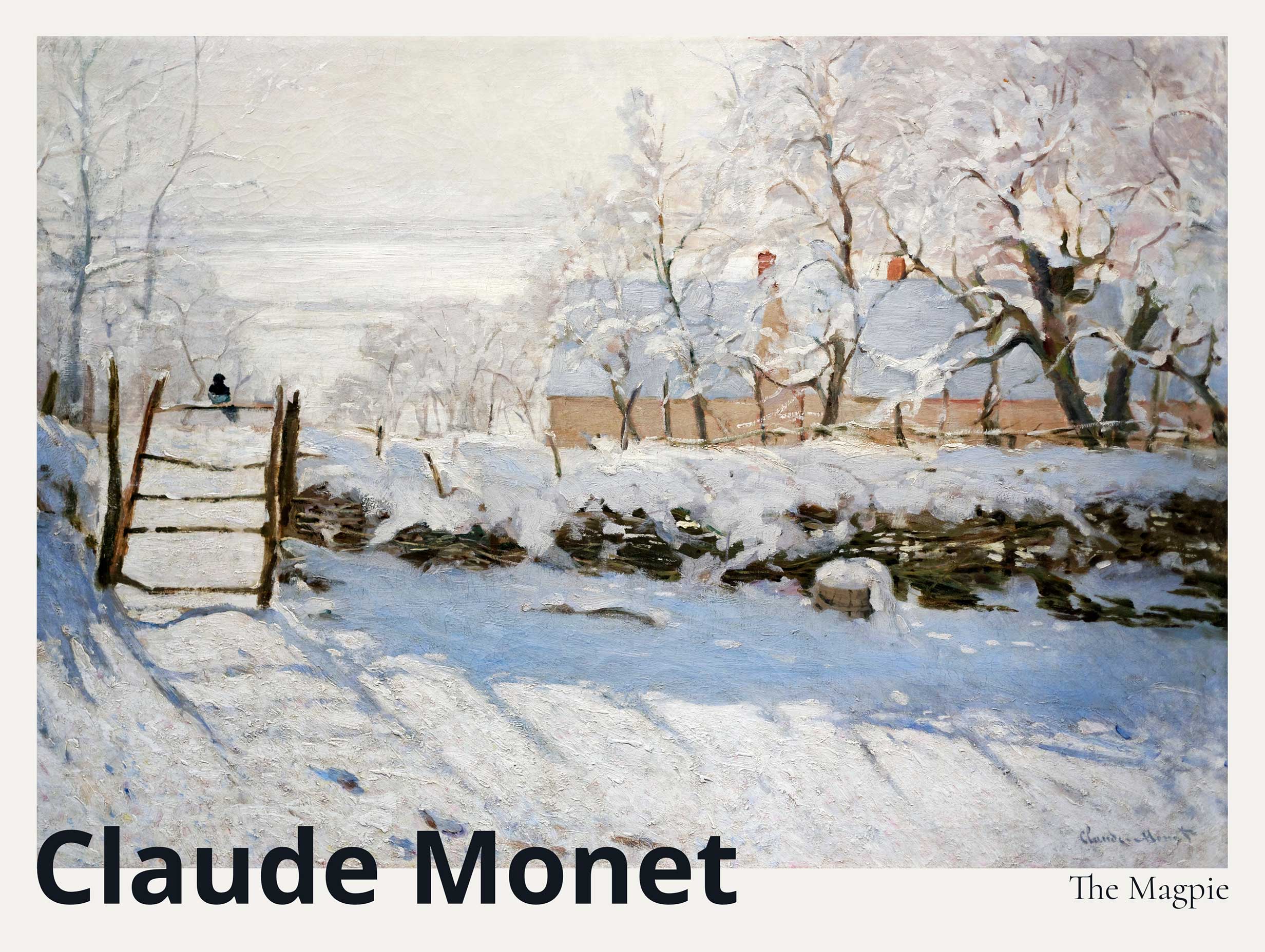 The Magpie Claude Monet Art Print