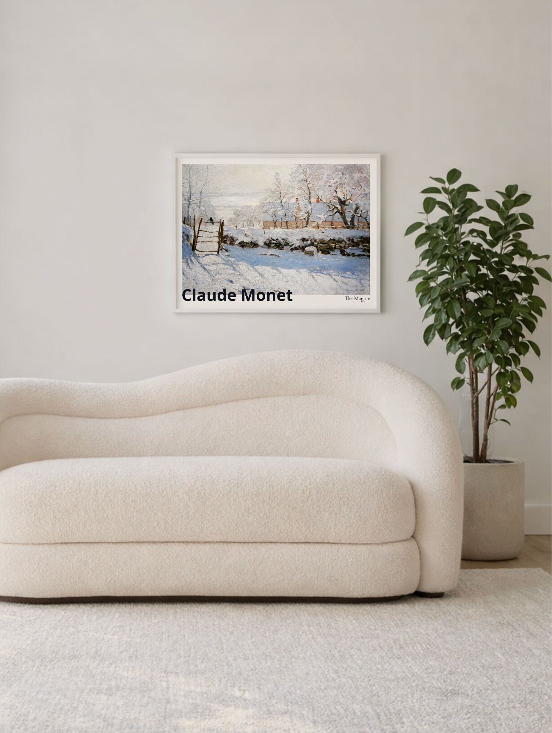 The Magpie Claude Monet Art Print