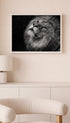 Majestic Lion Black and White Posters Mockup