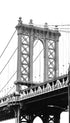 Manhattan Bridge Black and White Poster