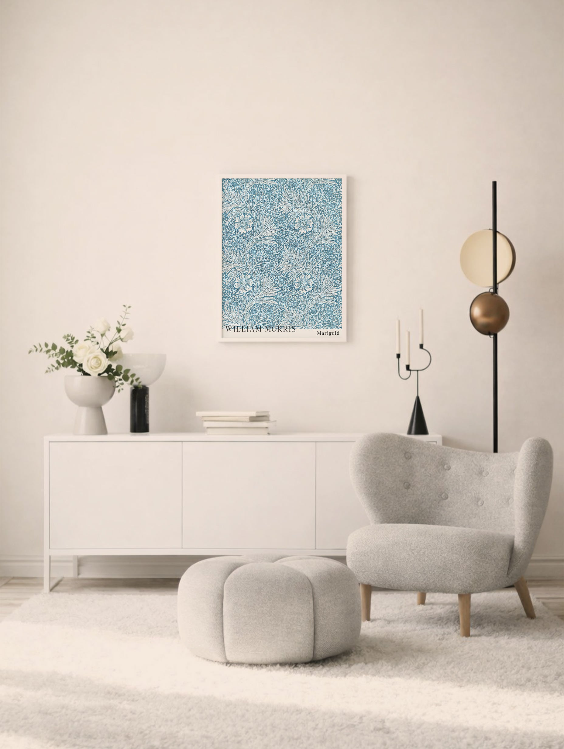 Marigold - William Morris Art Print Mockup