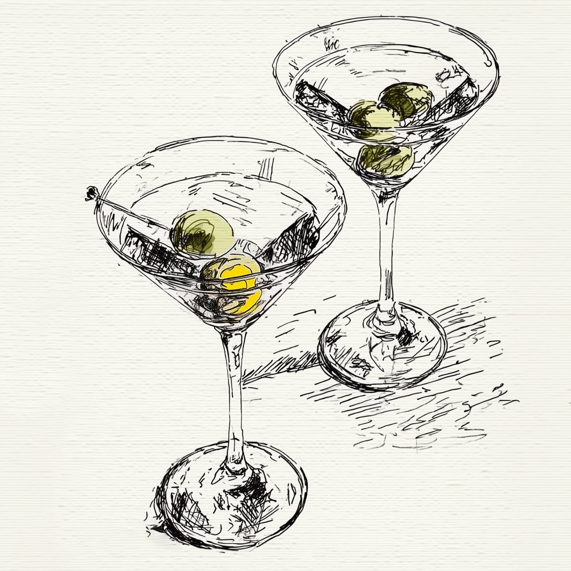 Martini Cocktails Drink Artwork