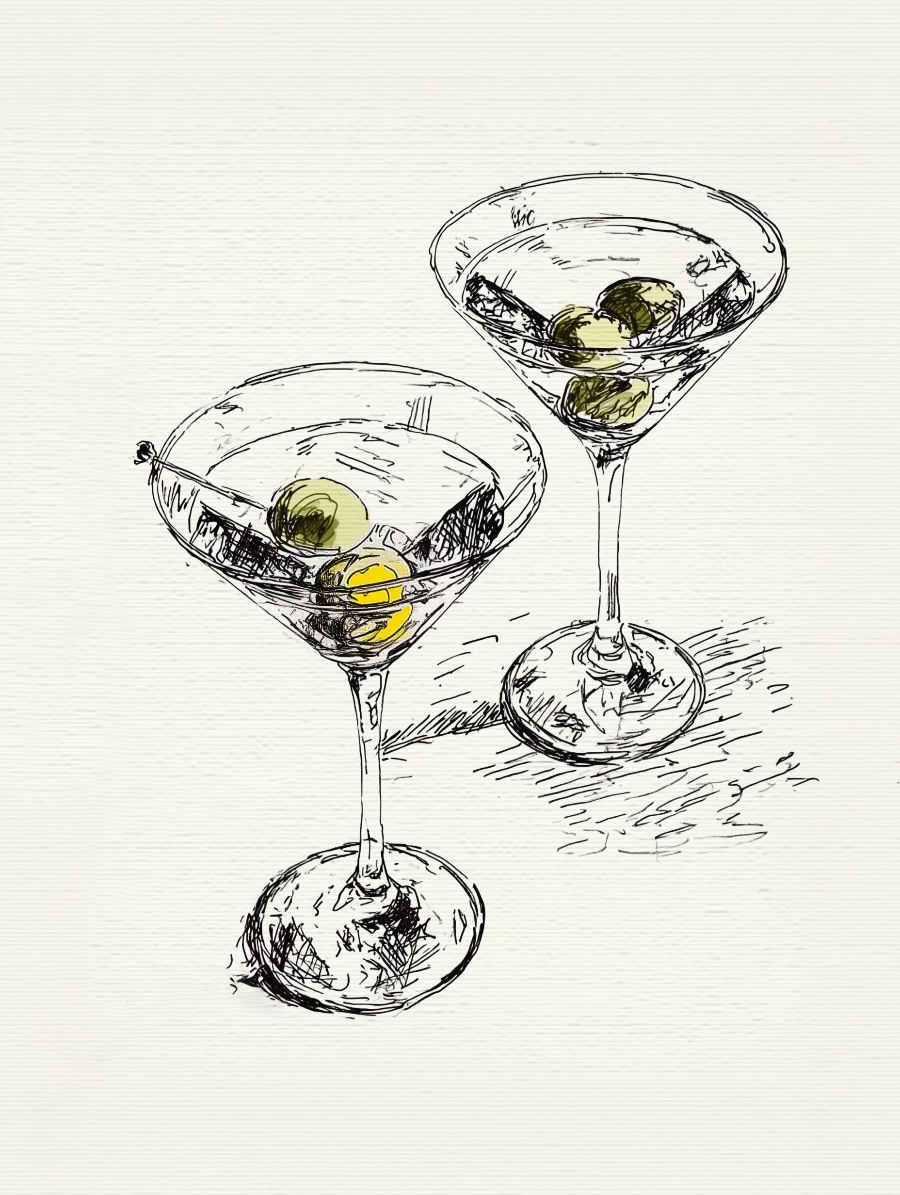 Martini Cocktails Drink Artwork