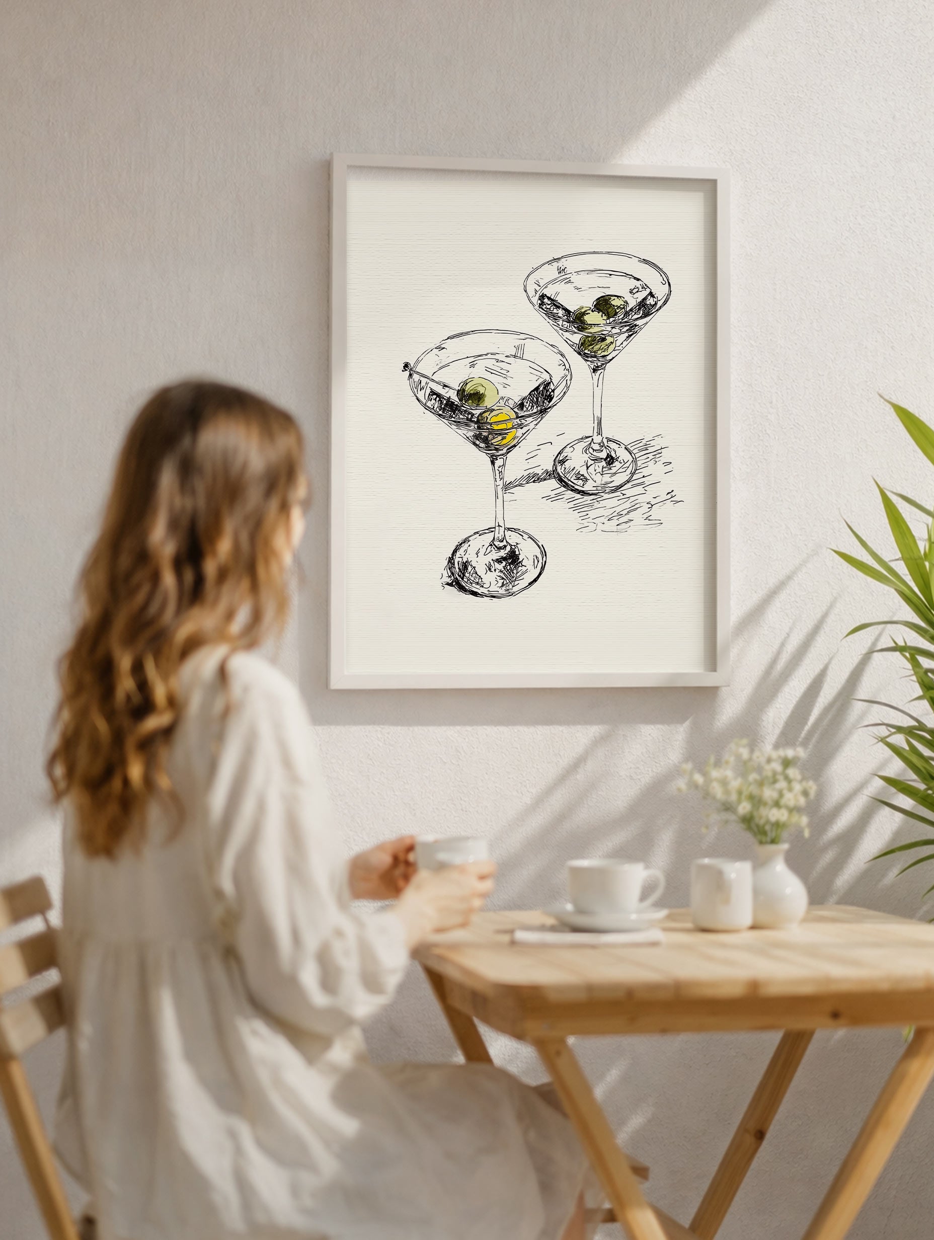 Martini Cocktails Drink Artwork Mockup