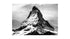 Matterhorn Mountain Black and White Poster
