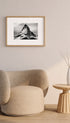 Matterhorn Mountain Black and White Poster Mockup