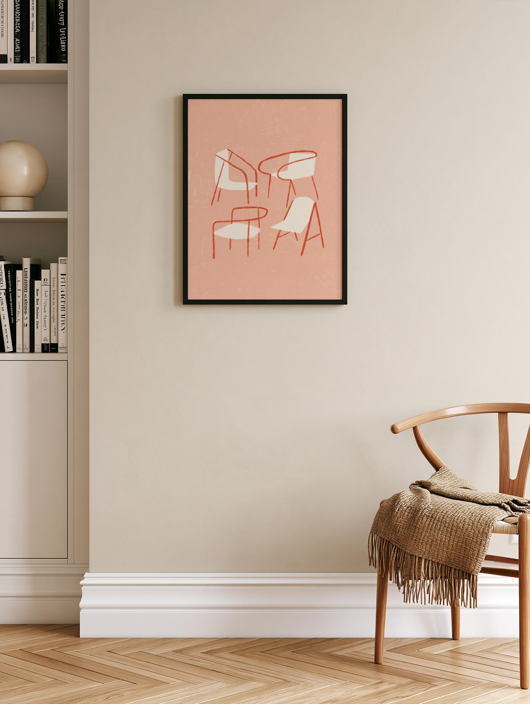 Santorini-plakat Arkitekturplakat