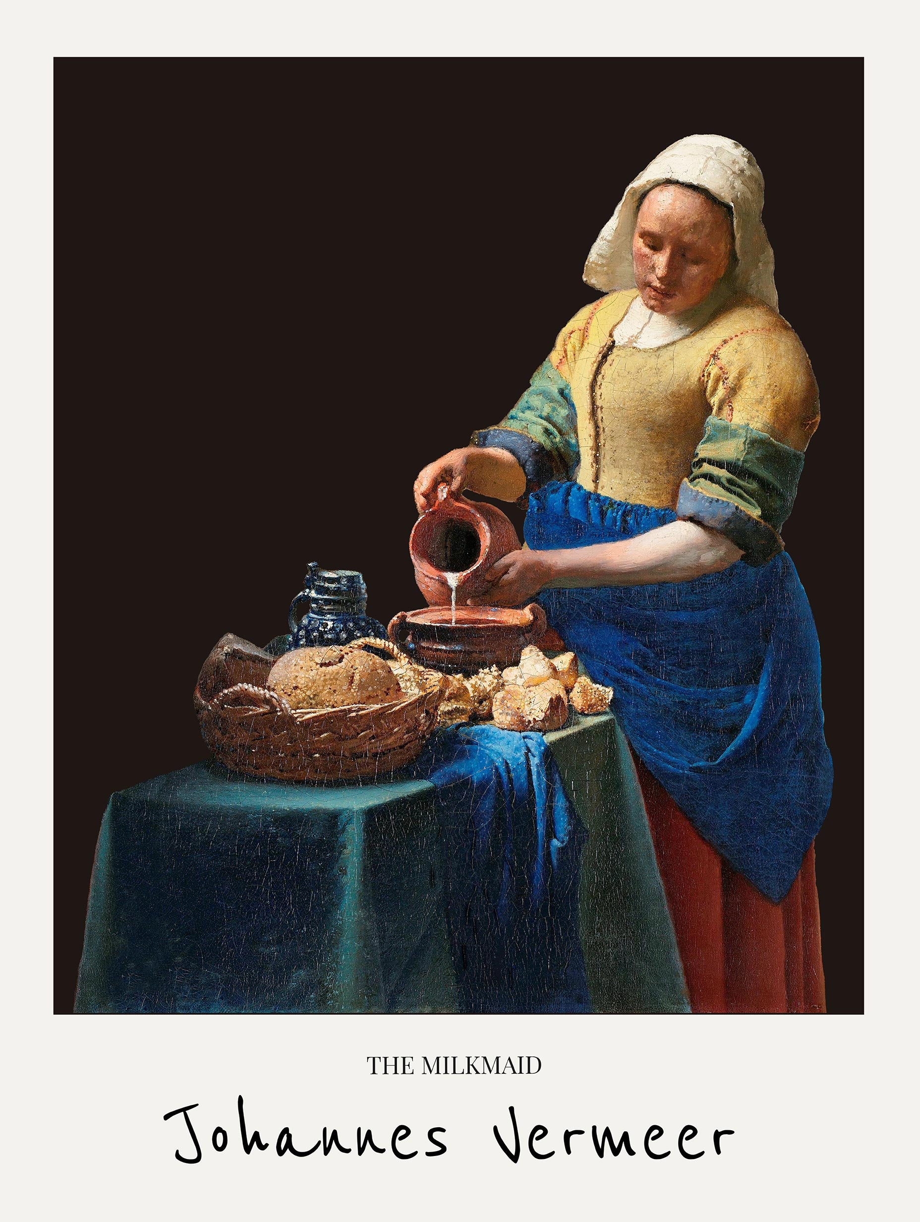 The Milkmaid Johannes Vermeer Art Print No 2 