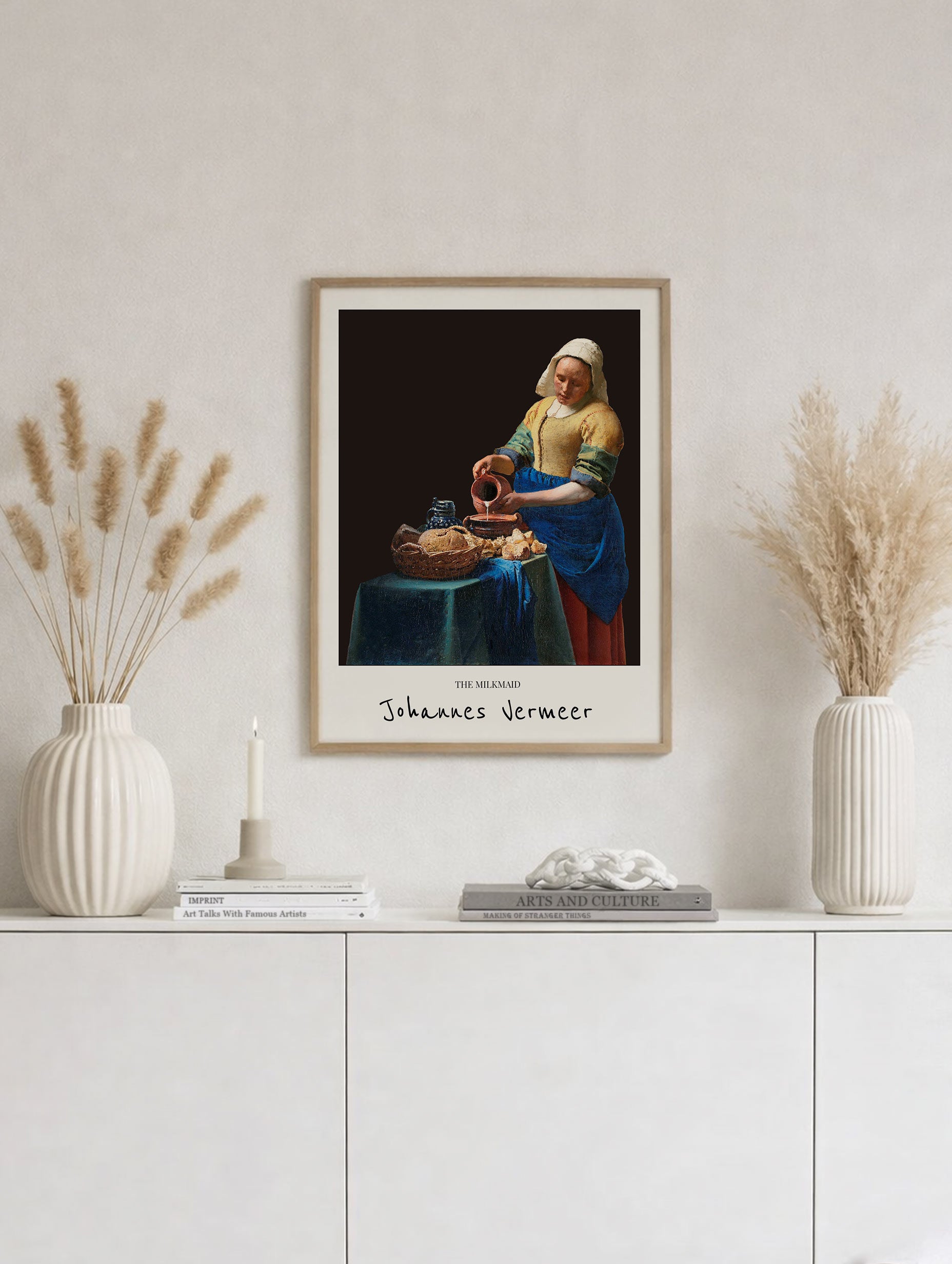 The Milkmaid Johannes Vermeer Art Print No 2 Mockup