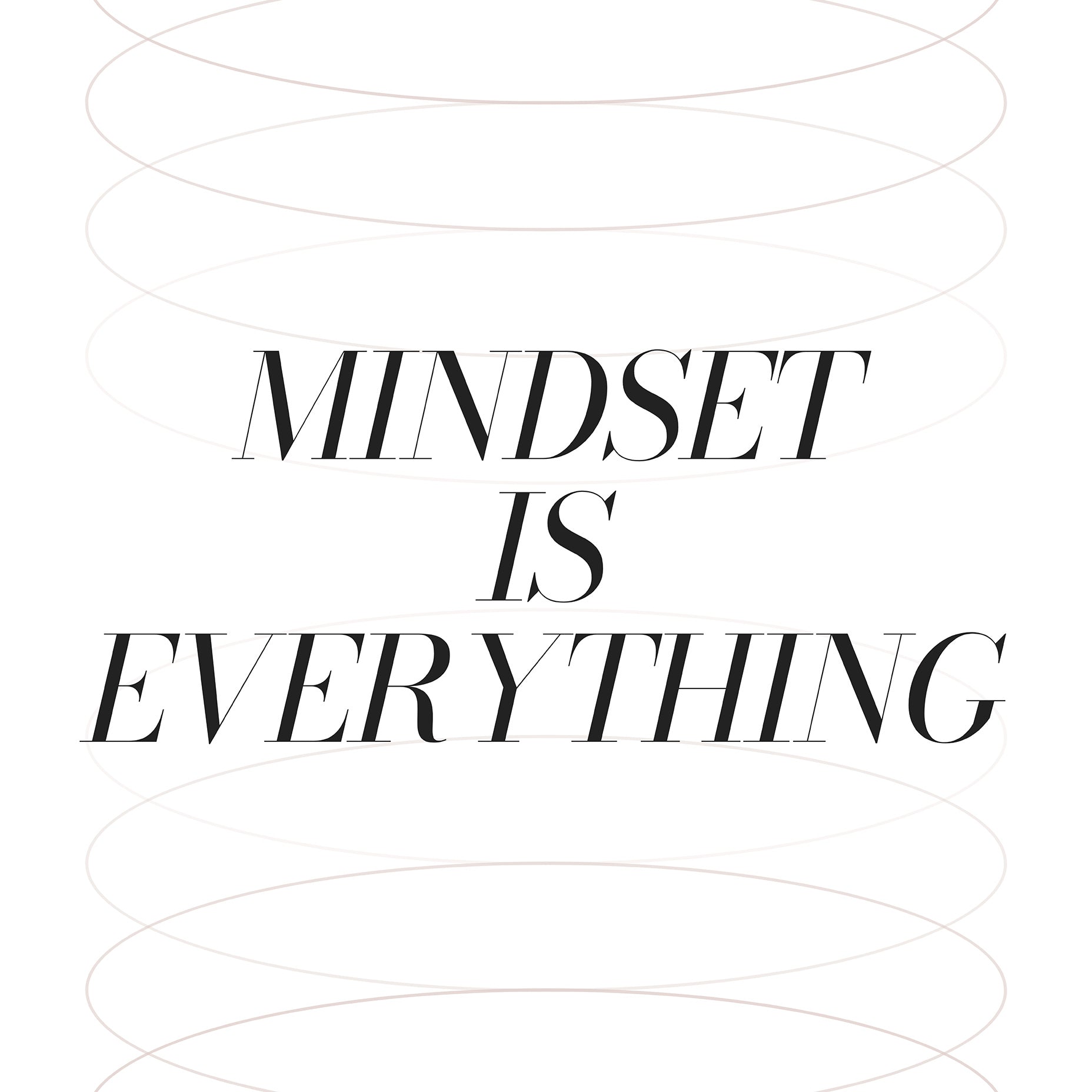 Mindset Is Everything Typography Poster