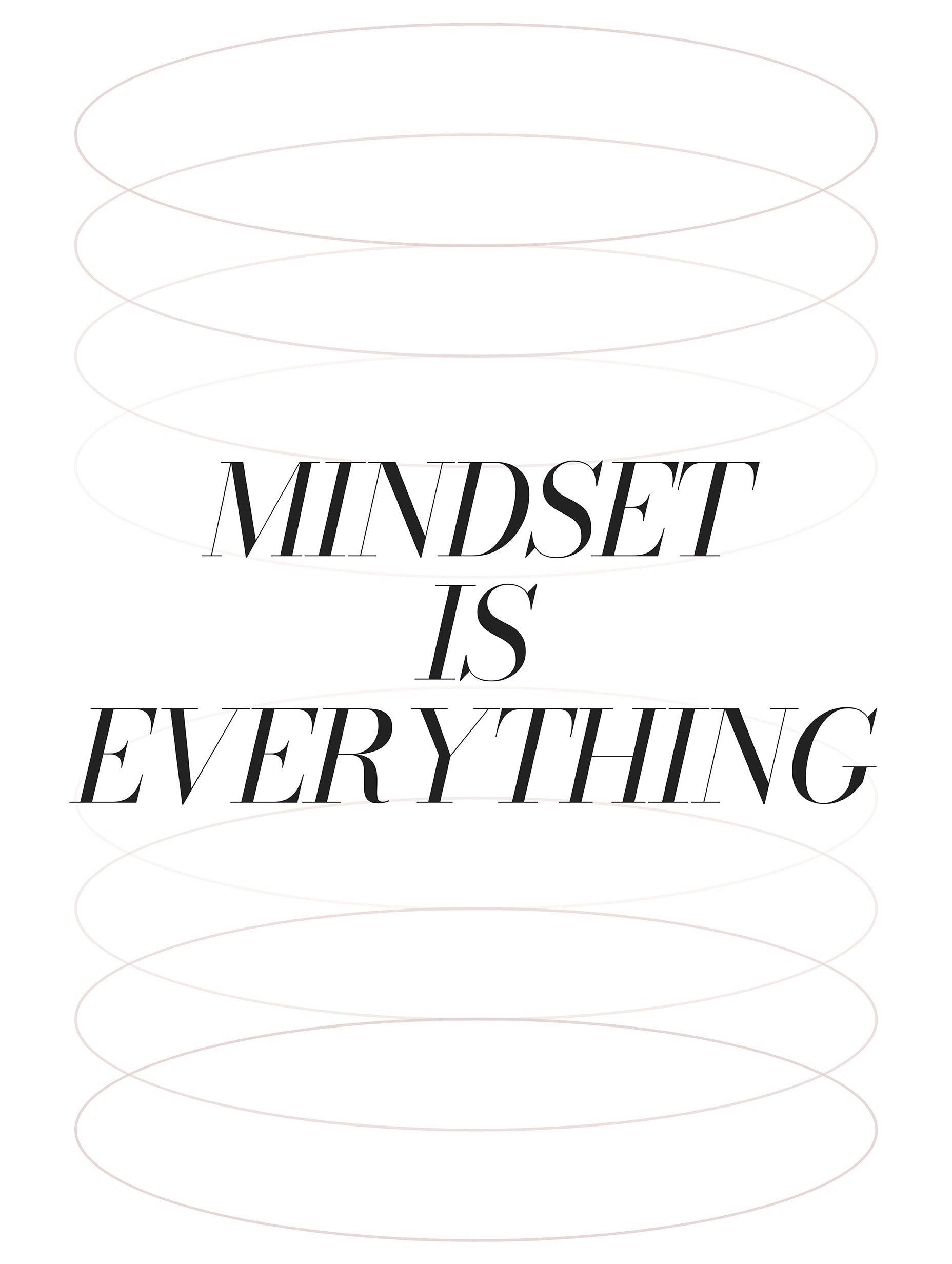 Mindset Is Everything Typography Poster