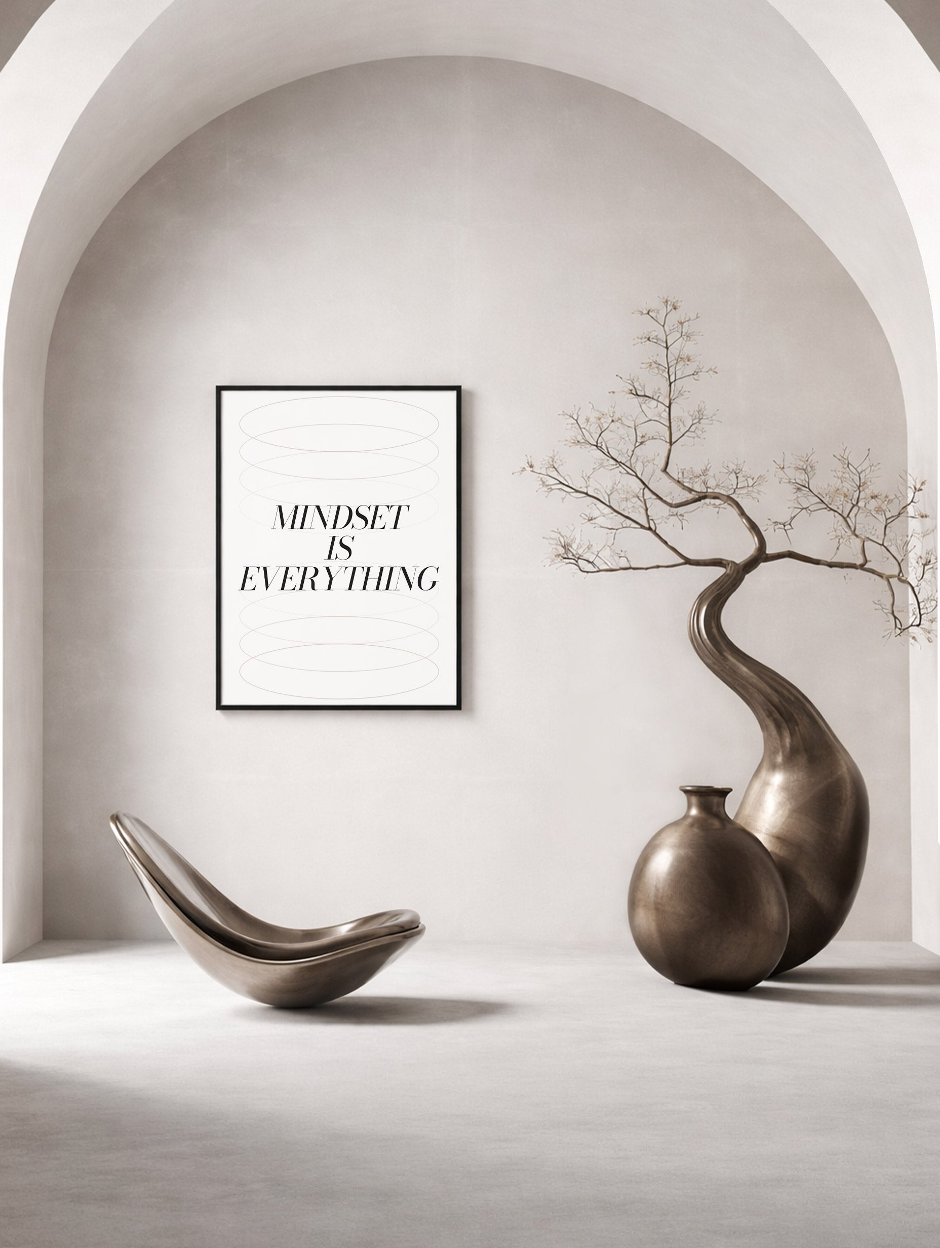 Mindset Is Everything Typography Poster