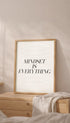 Mindset Is Everything Typography Poster Mockup