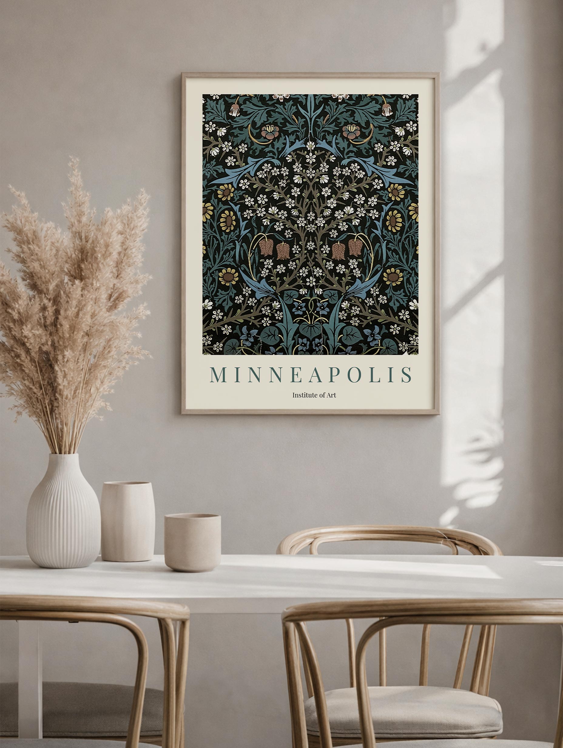 Minneapolis William Morris Art Print Mockup