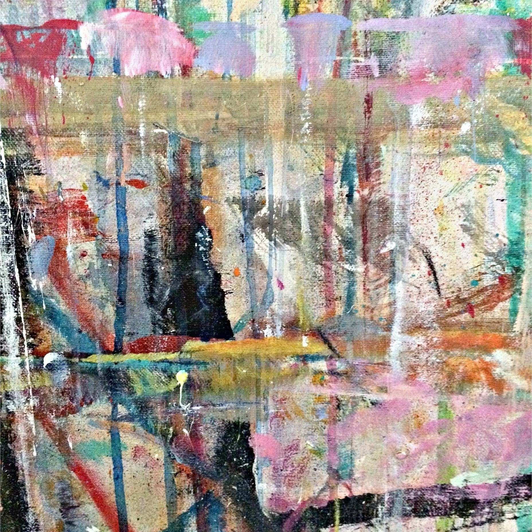 Mixed-Media Painting Abstract Art Print