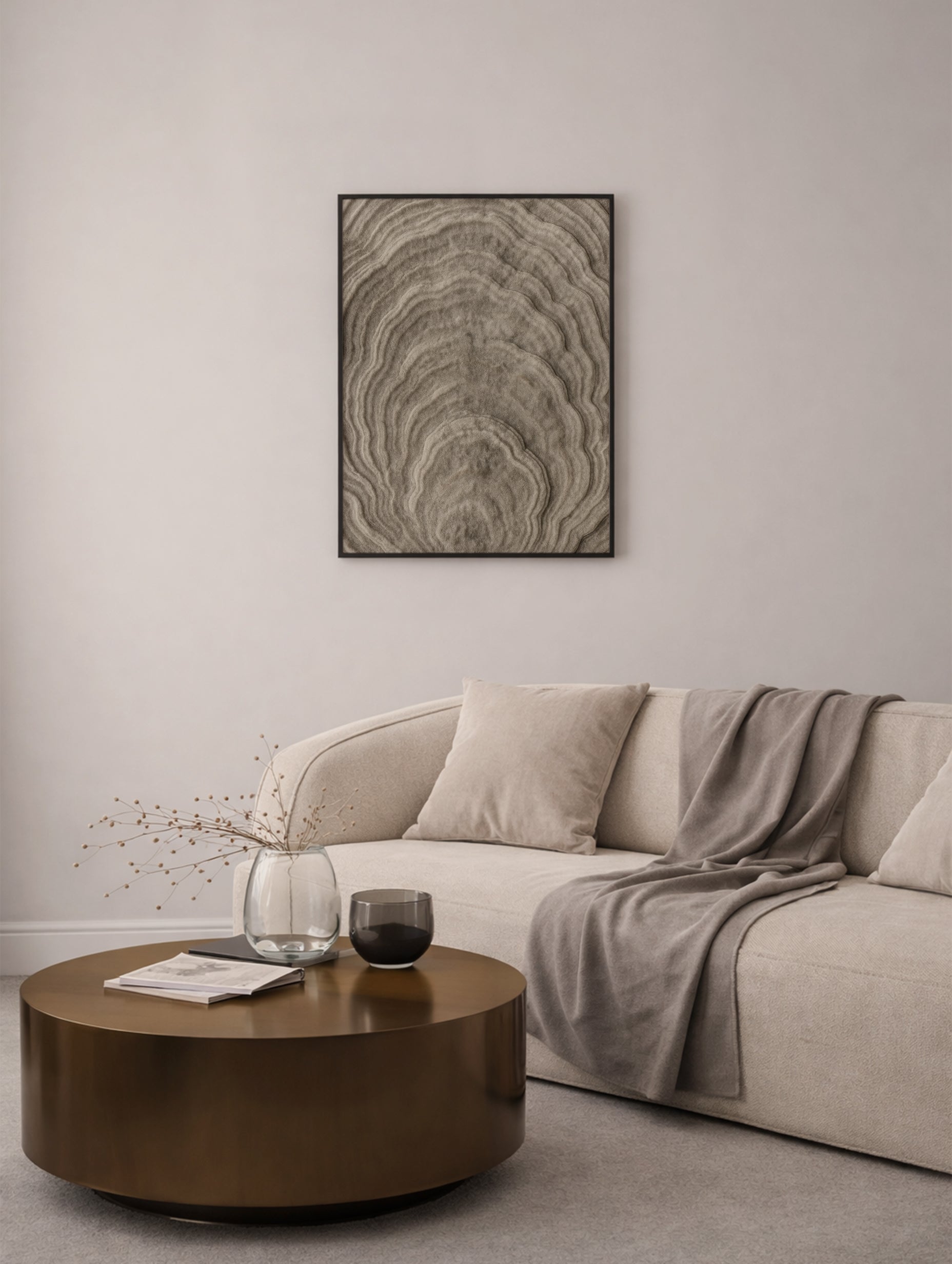 Geode Pattern Rug Abstract Art Print