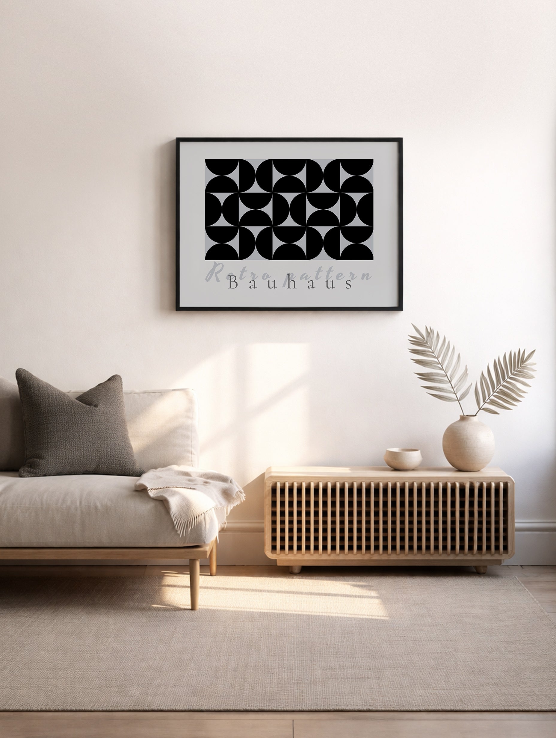 Bauhaus Geometric Pattern Poster