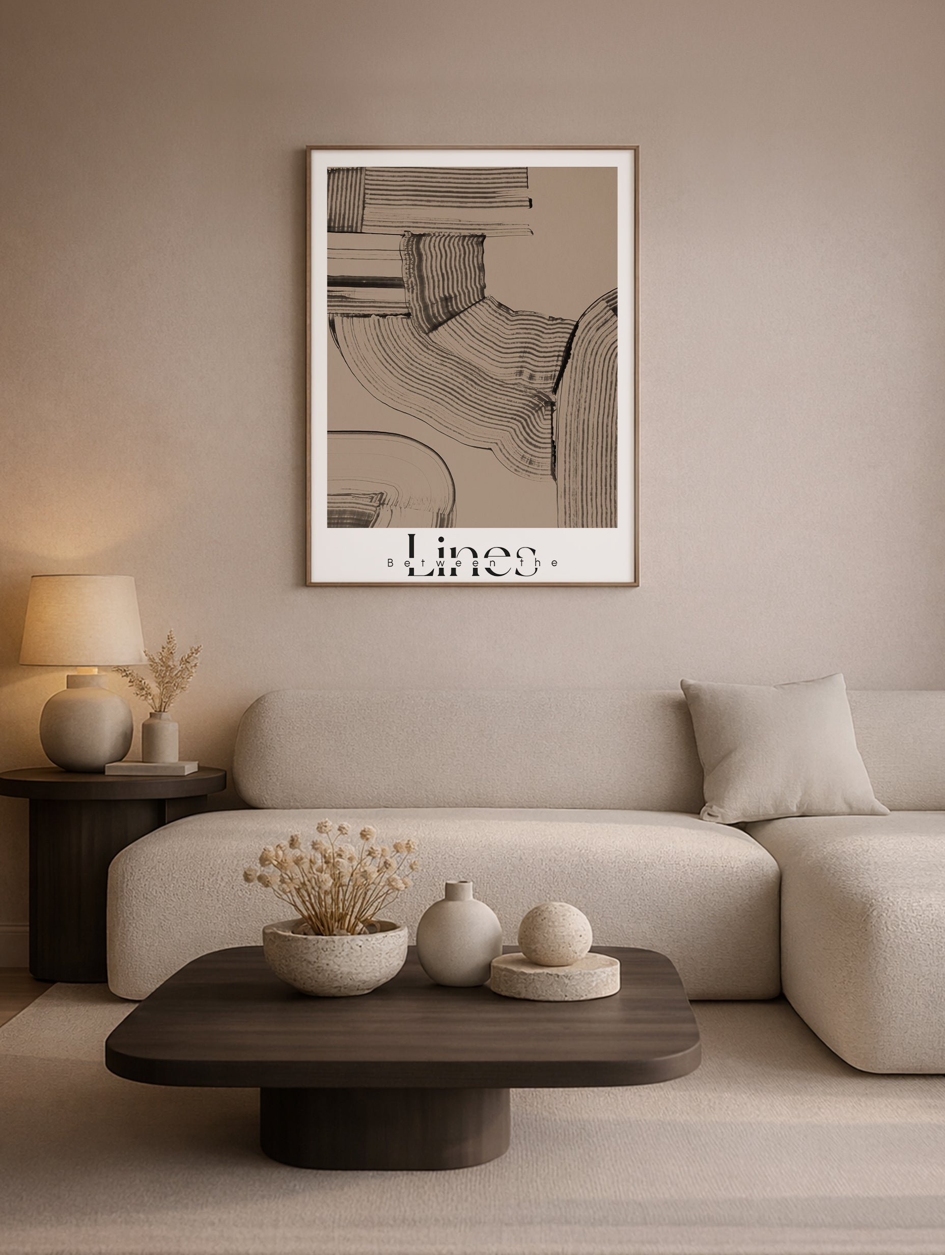 Lines Between Abstract Art Print