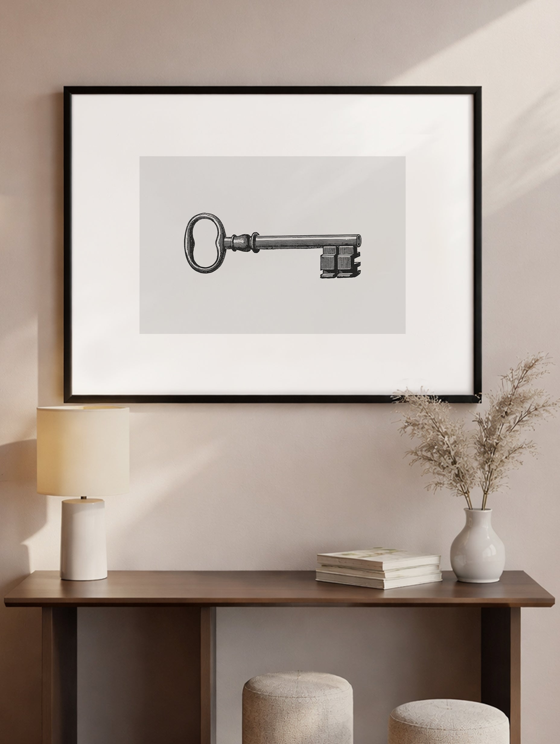 Nøkkelen Vintage-plakaten