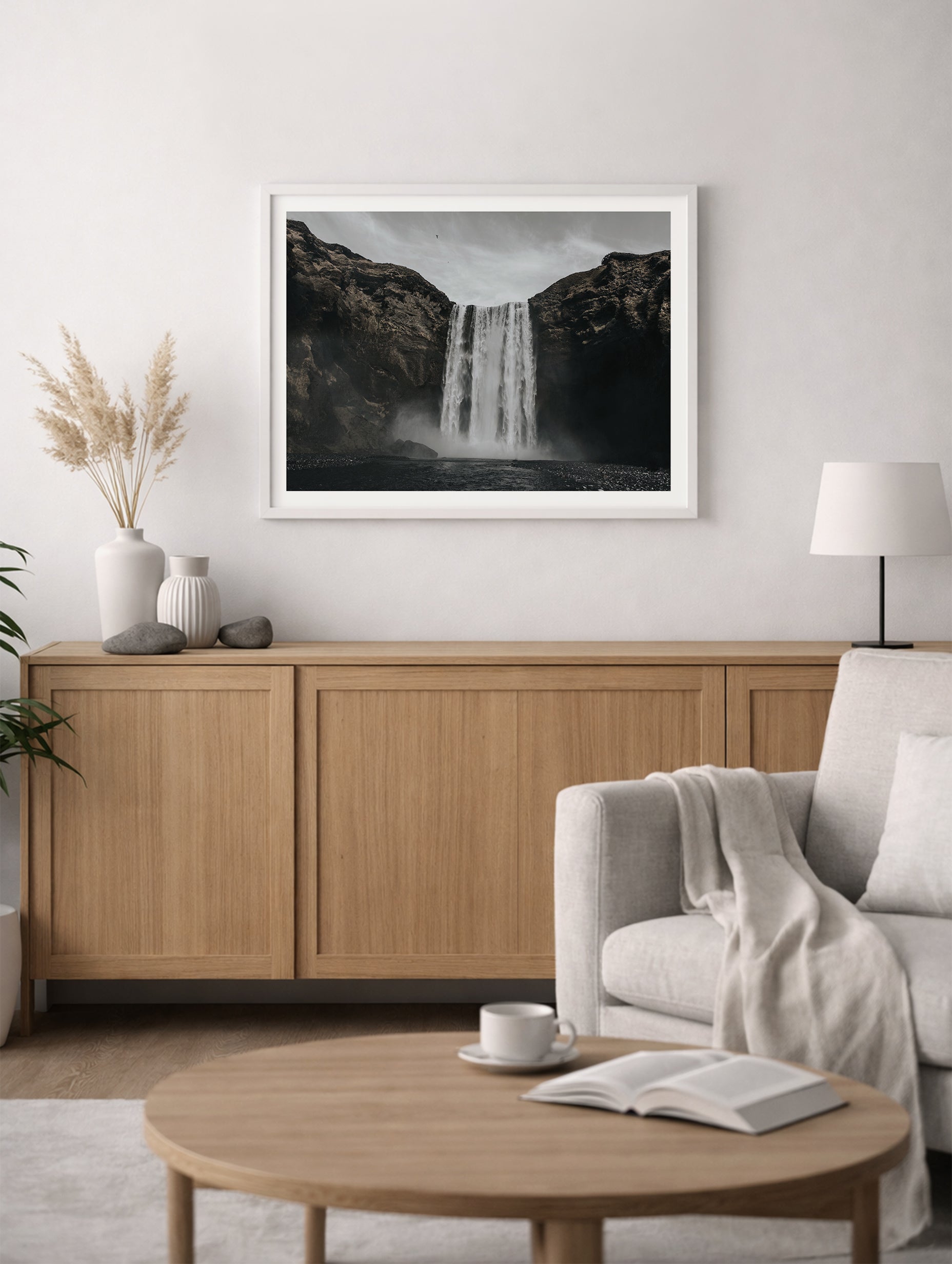 Skógafoss Waterfall Wall Art Print