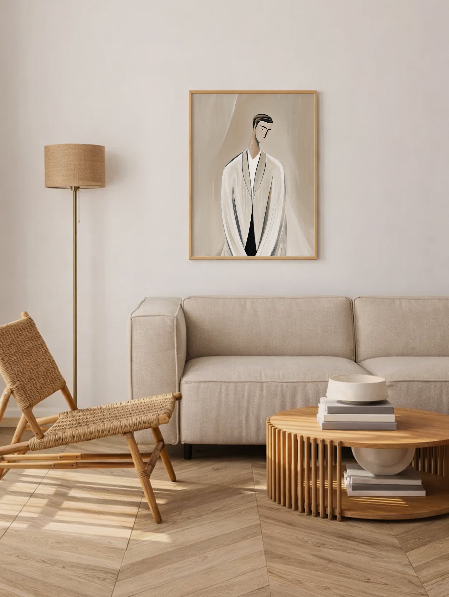 Men in a White Coat Art Print