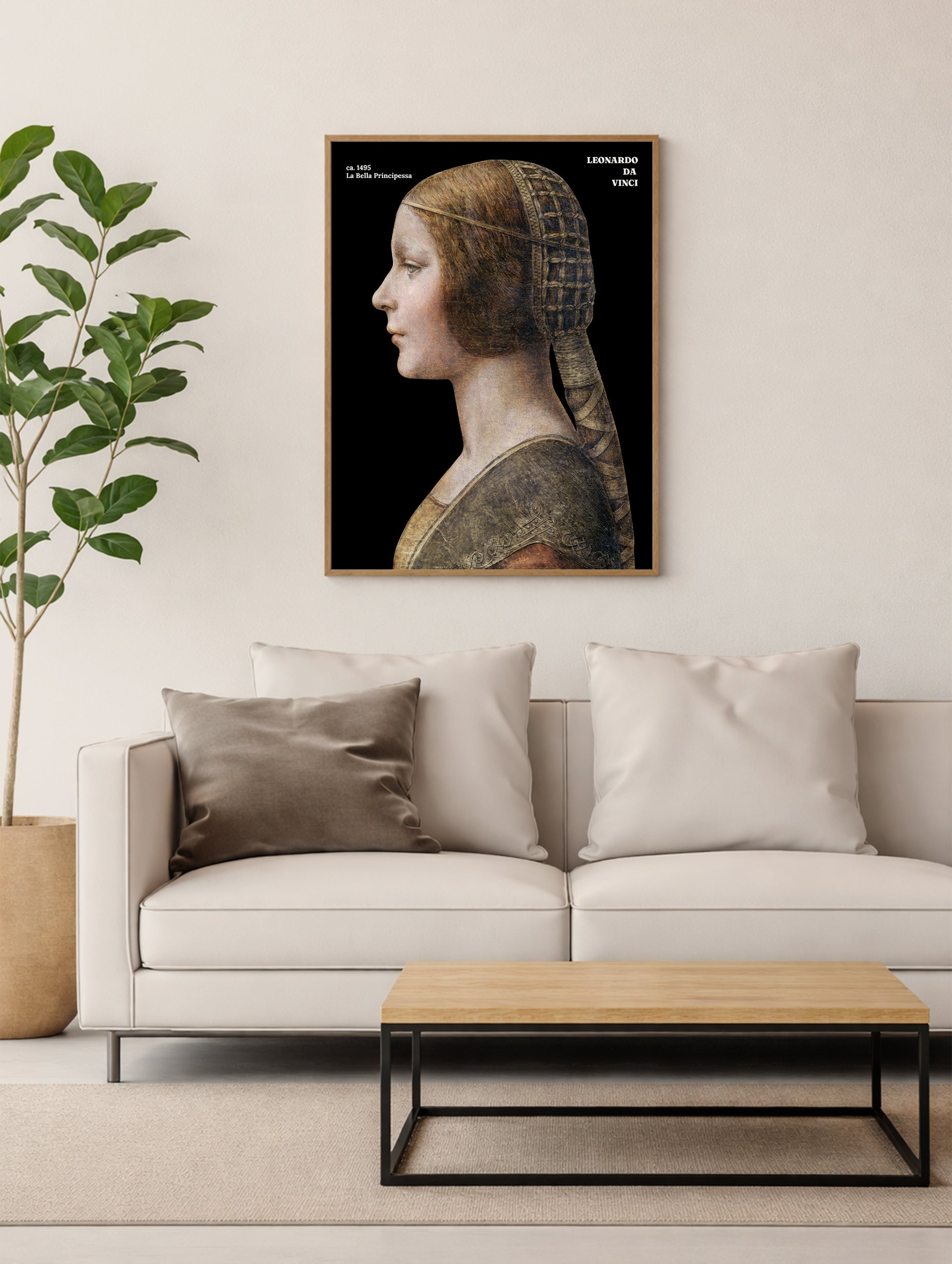 La Bella Principessa Leonardo Da Vinci Art Print