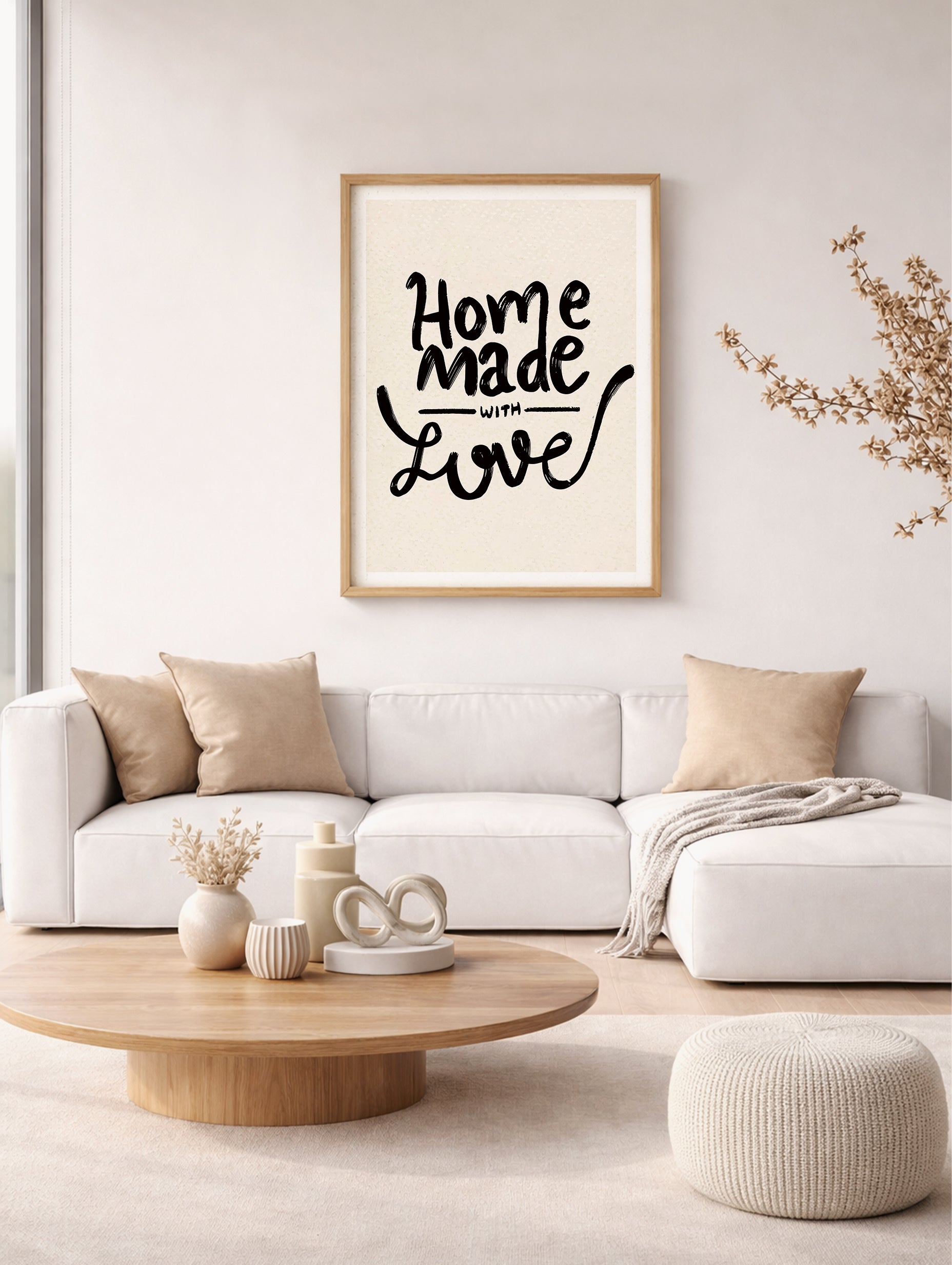 Home Made with Love Typography Poster