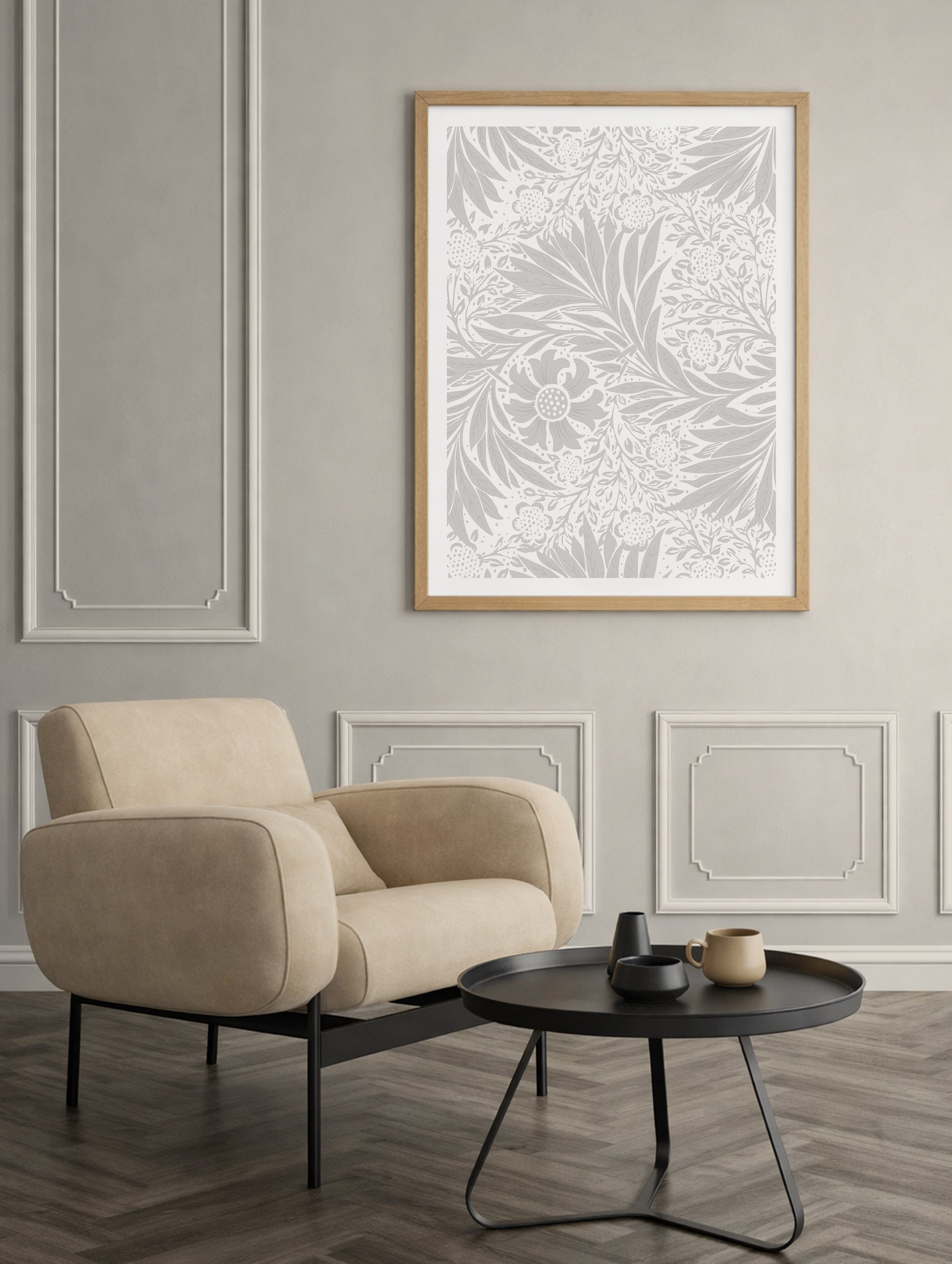 Leaf Pattern William Morris Art Print