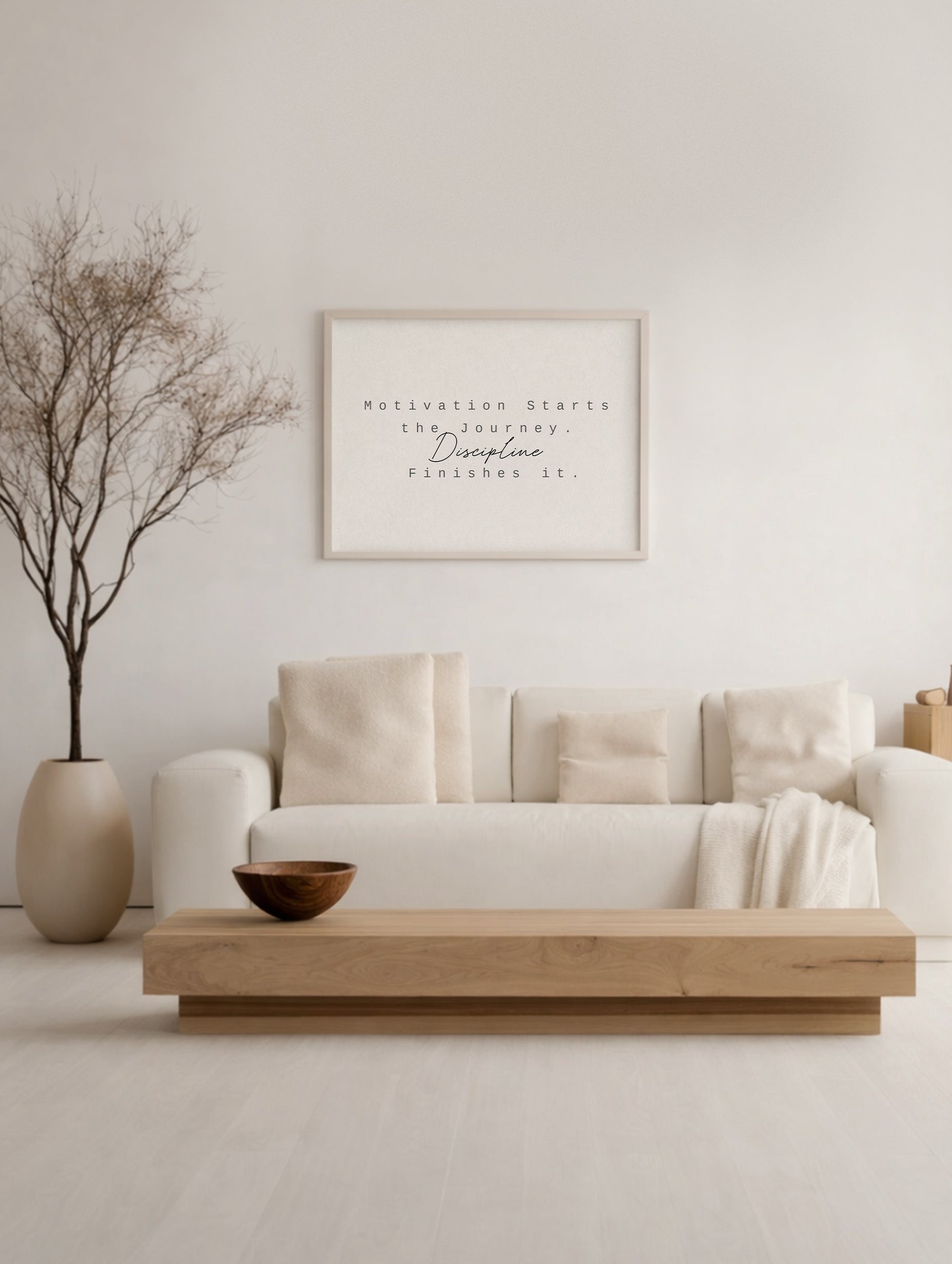 Discipline Finishes Motivational Poster