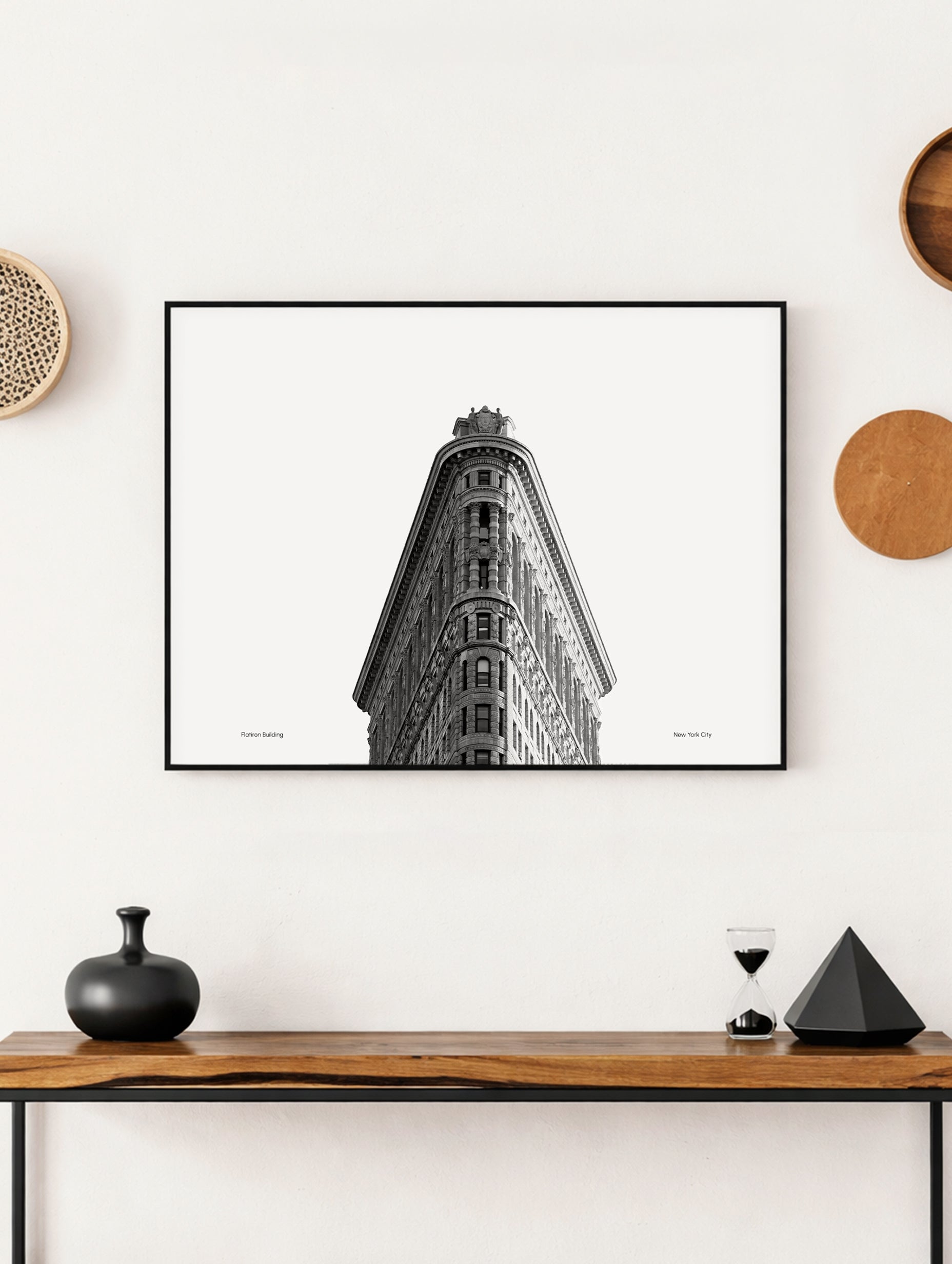 Flatiron Building Black and White Poster