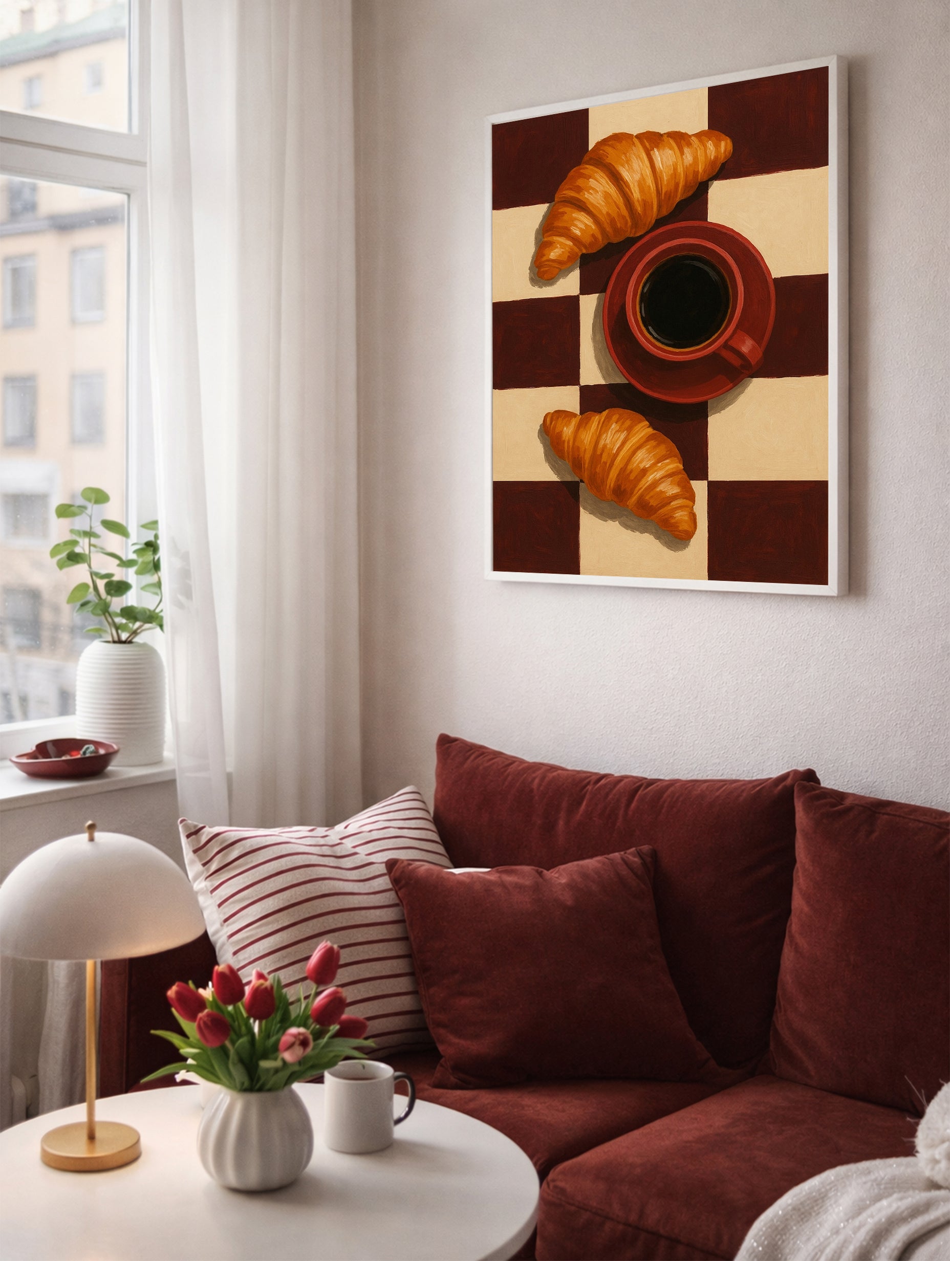 Coffee & Croissant Poster