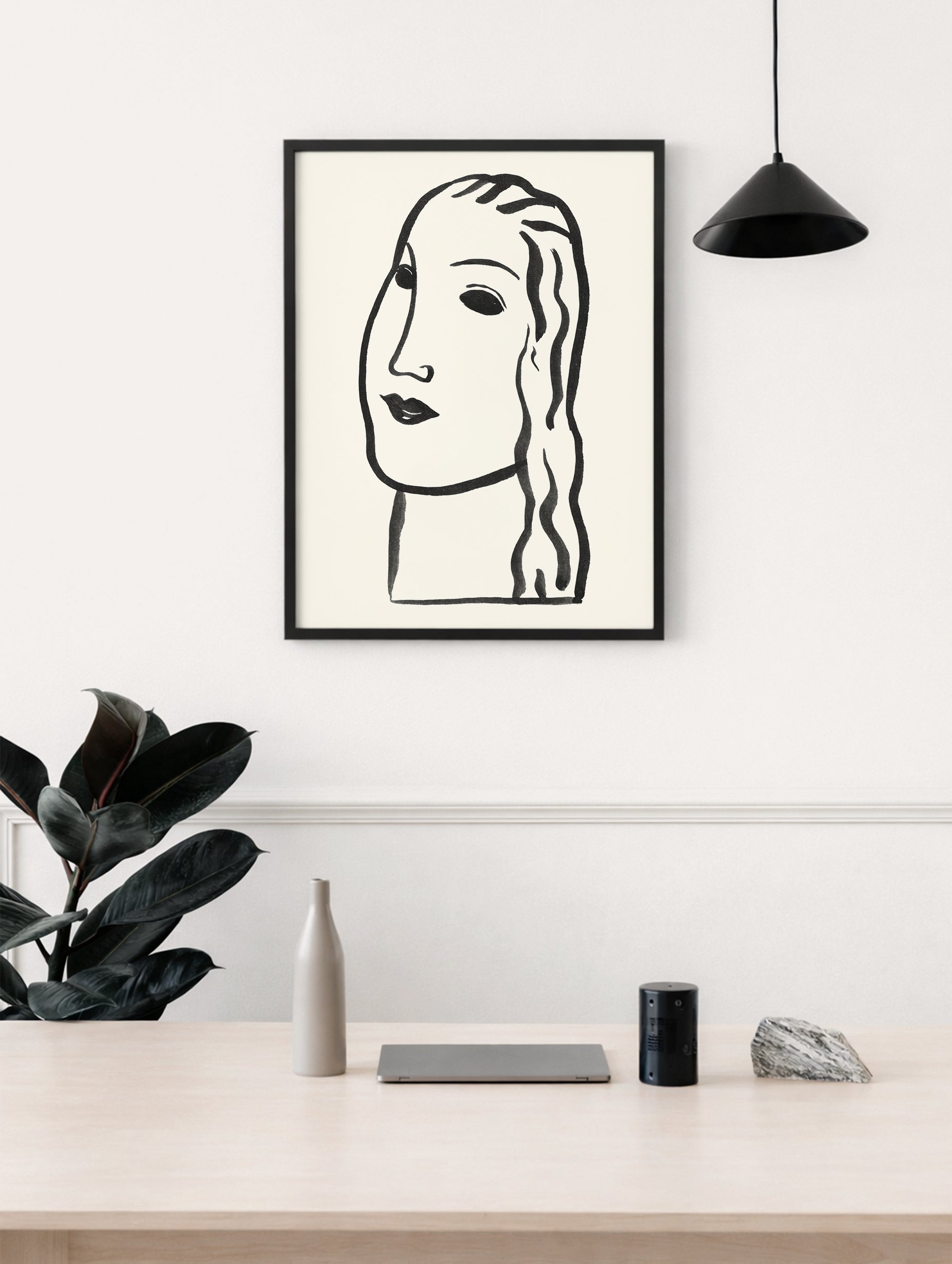 Woman's Head Leo Gestel Art Print