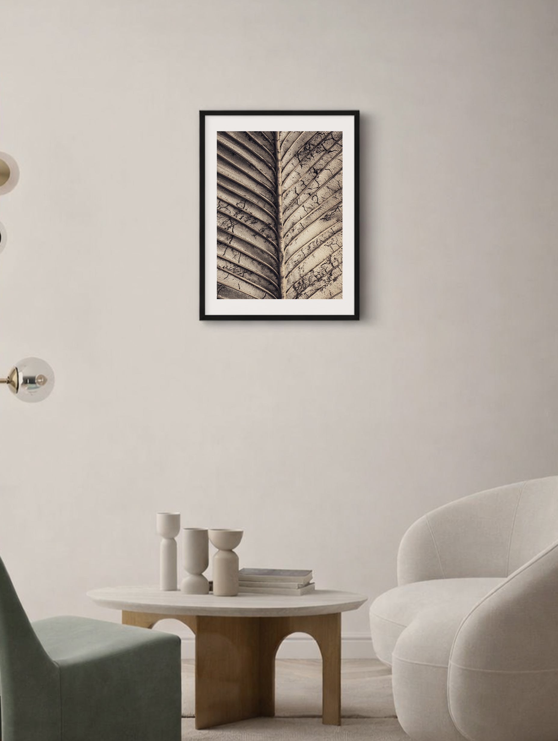 Dried Palm Leaf Art Print