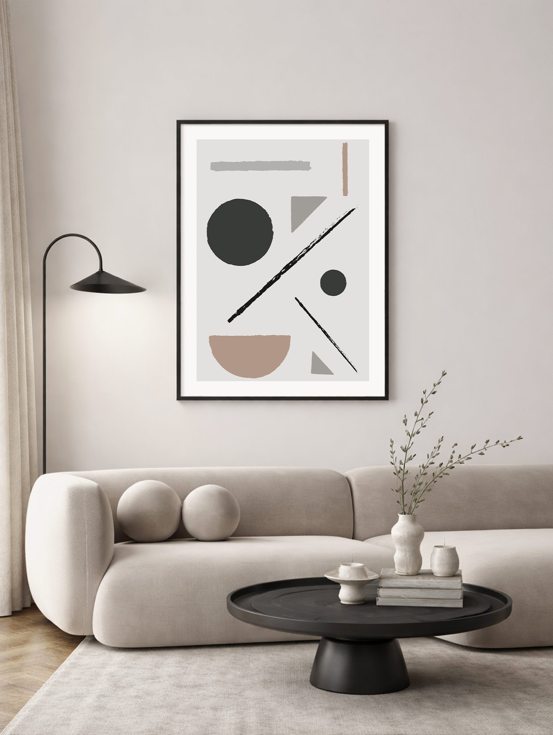 Geometric Shapes Abstract Art Print