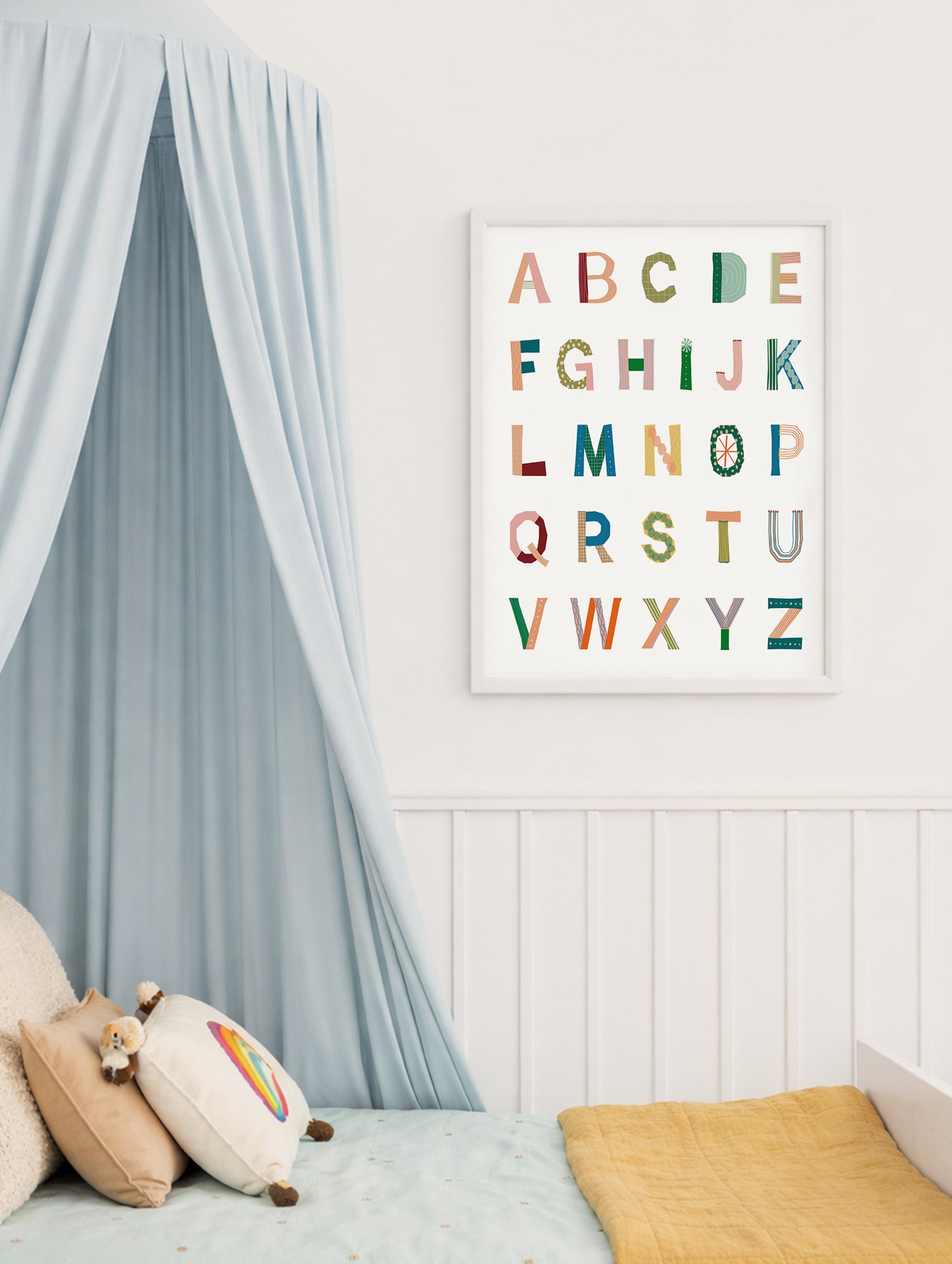Kids Alphabet Poster Mockup
