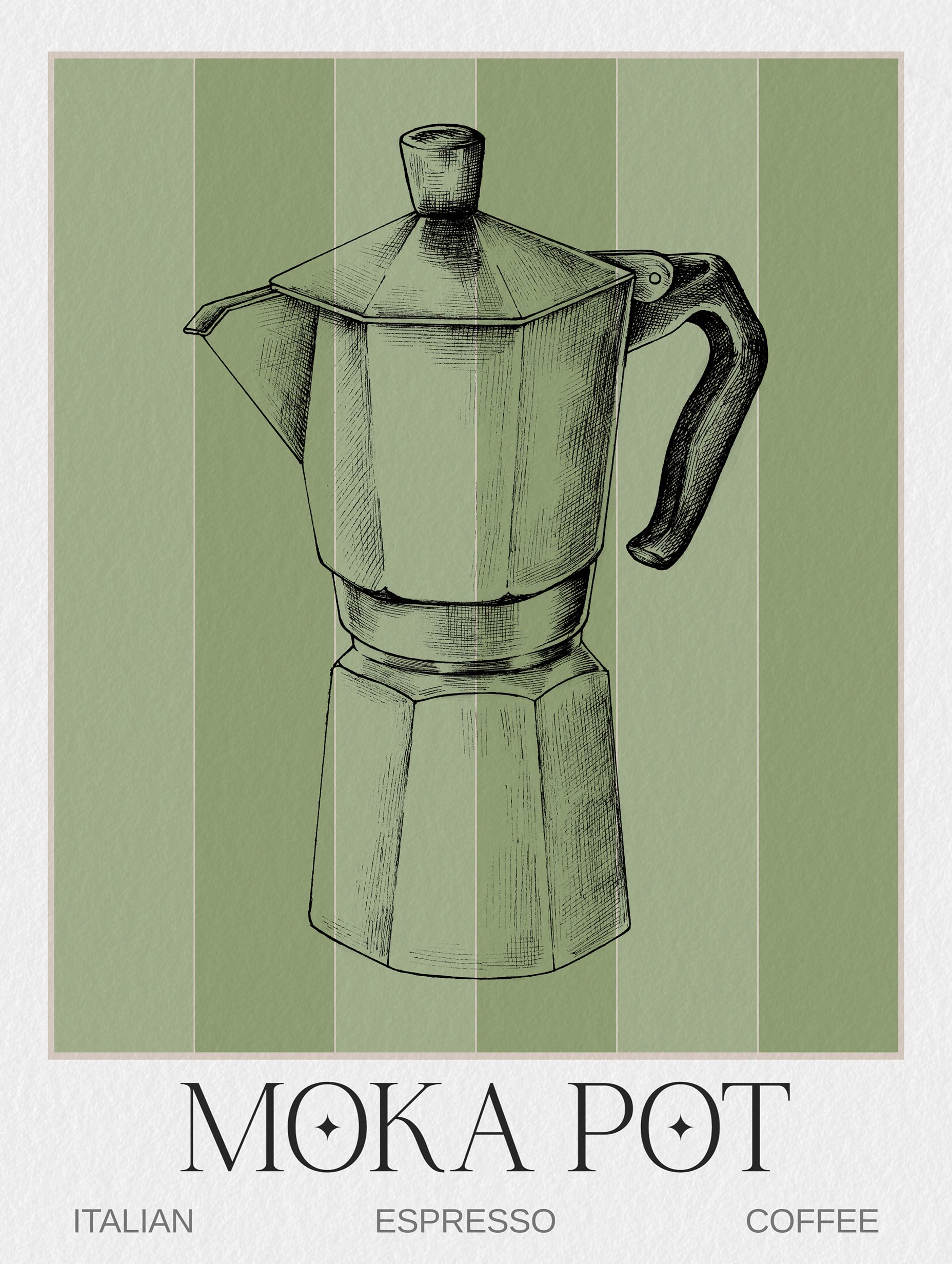 Moka Pot Coffee Artwork
