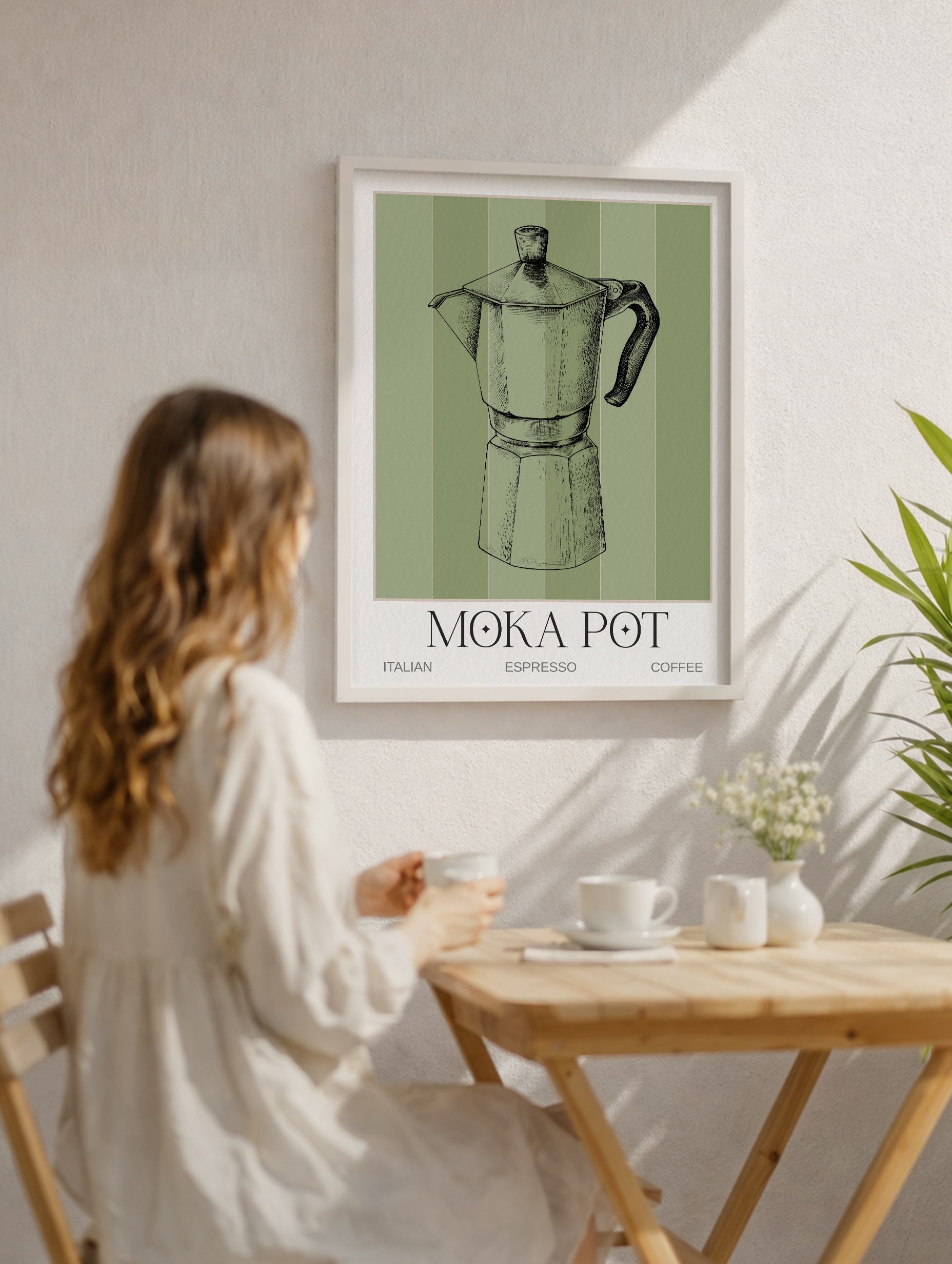 Moka Pot Coffee Artwork Mockup