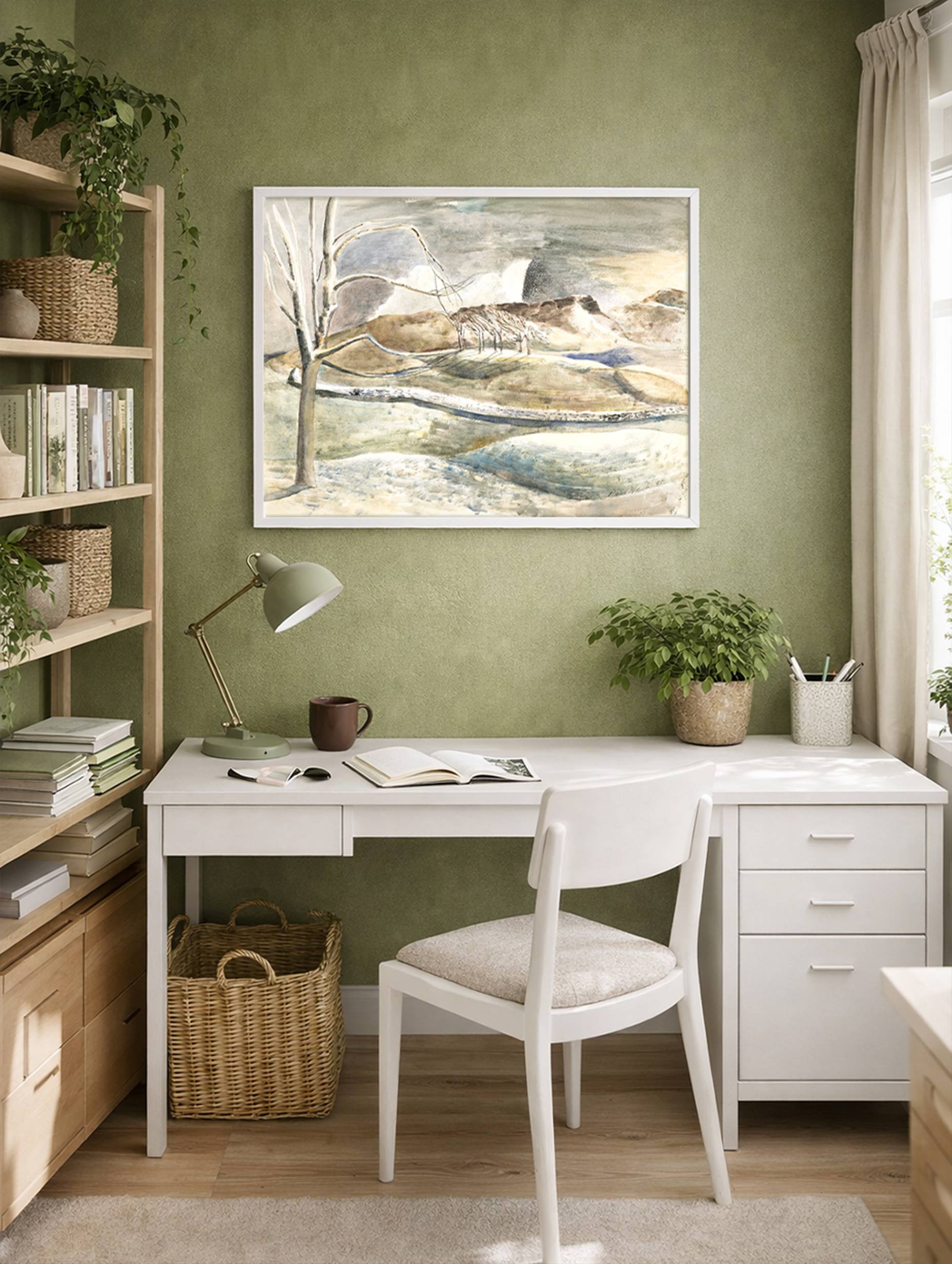 Moonrise over Cleeve Hill Paul Nash Art Mockup