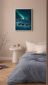Moose under Aurora Animal Photography Poster