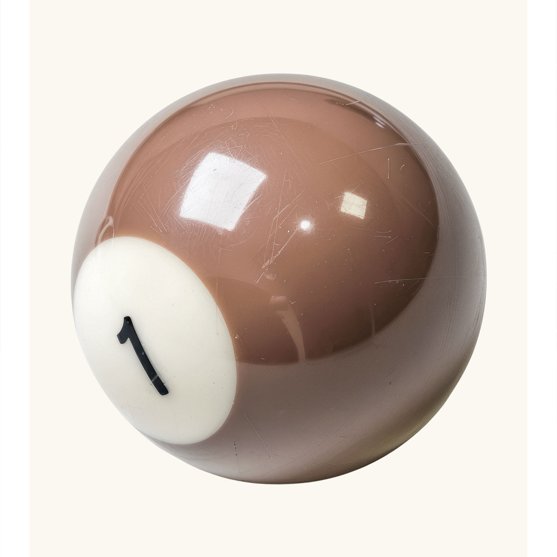 Number One Billiard Ball Minimalist Poster