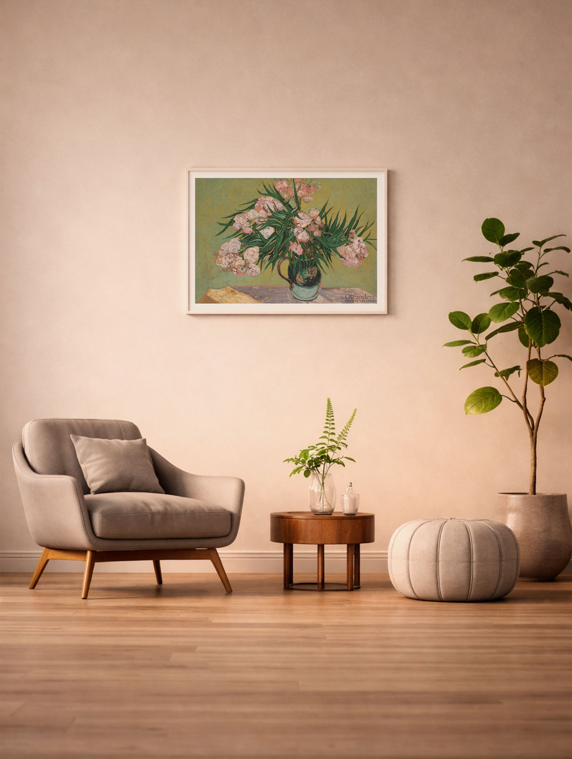 Oleanders Van Gogh Art Print No 2 Mockup