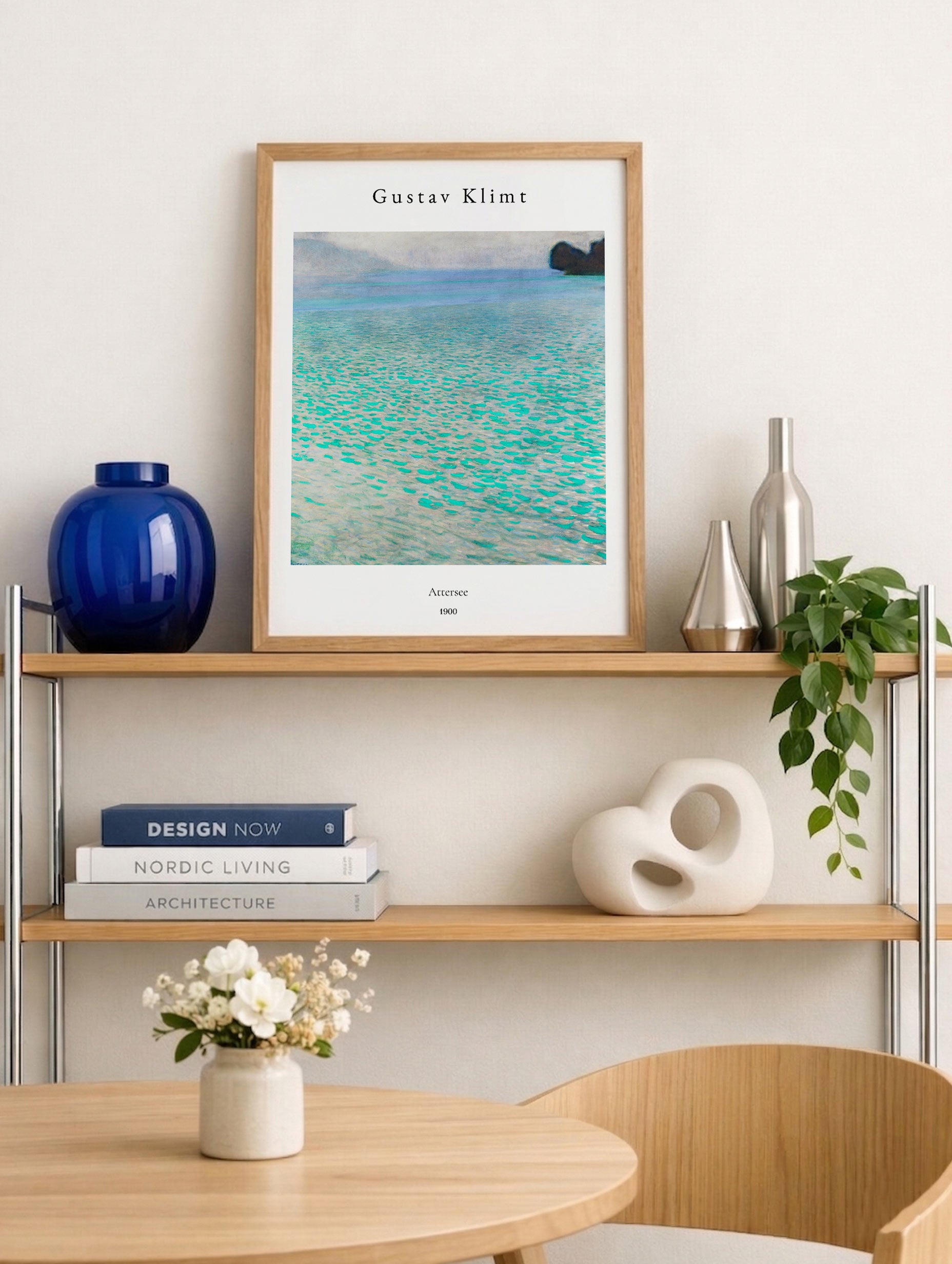 On Lake Attersee - Gustav Klimt Art Print Mockup