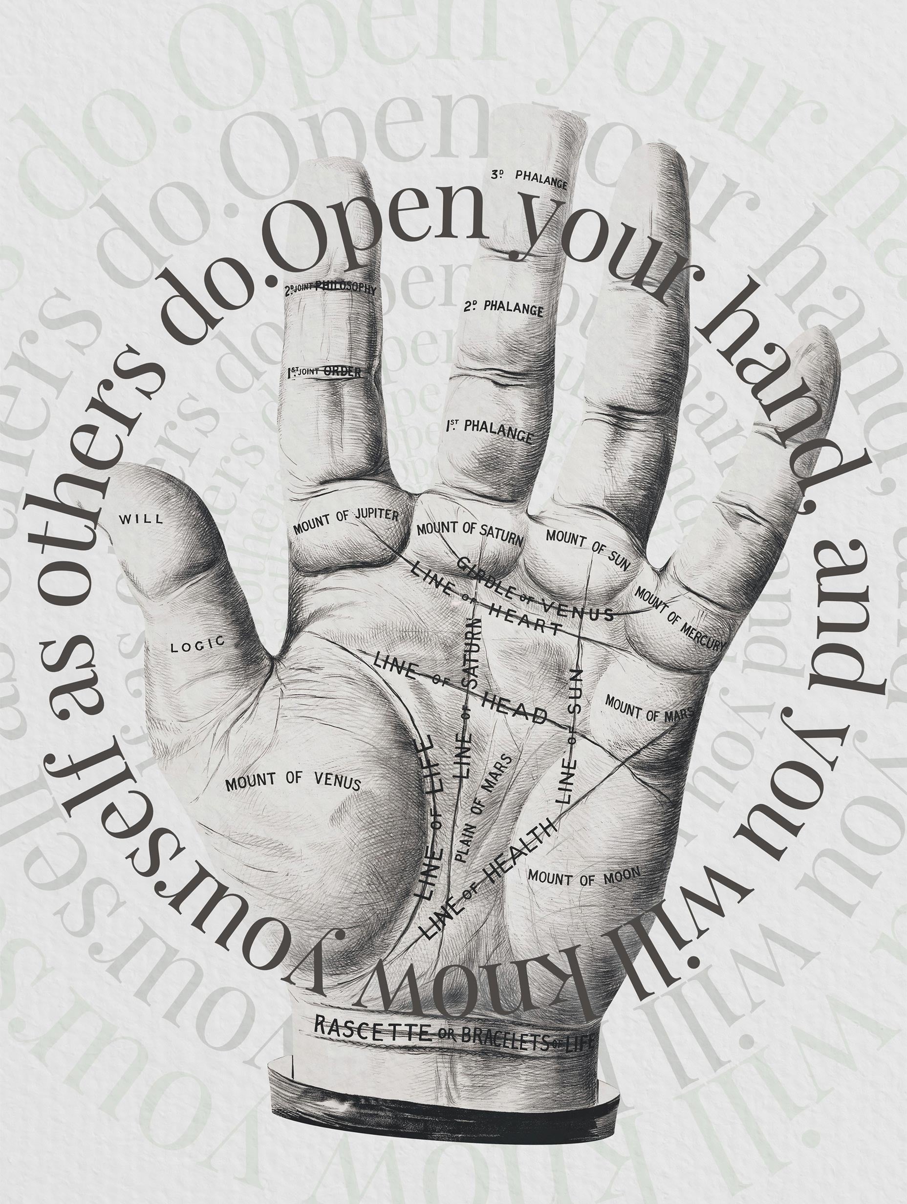 Första huset i en bosättning abstrakt konsttryck