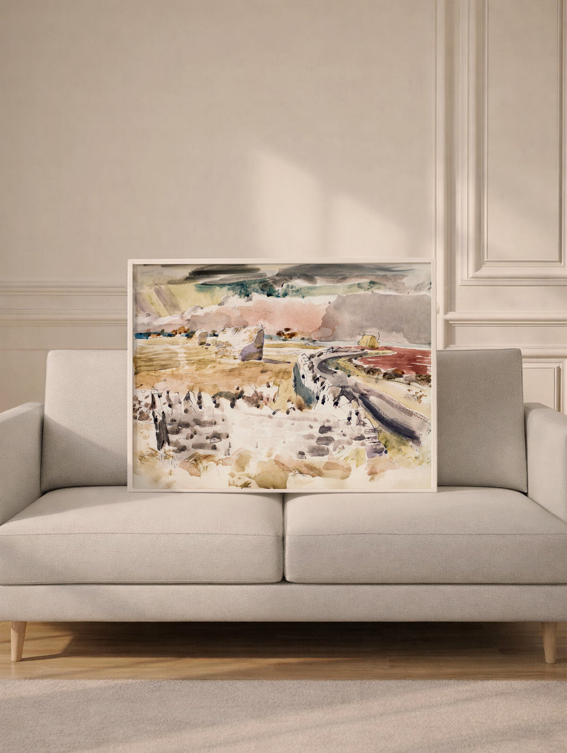 Oxfordshire Landscape Paul Nash Art Print Mockup
