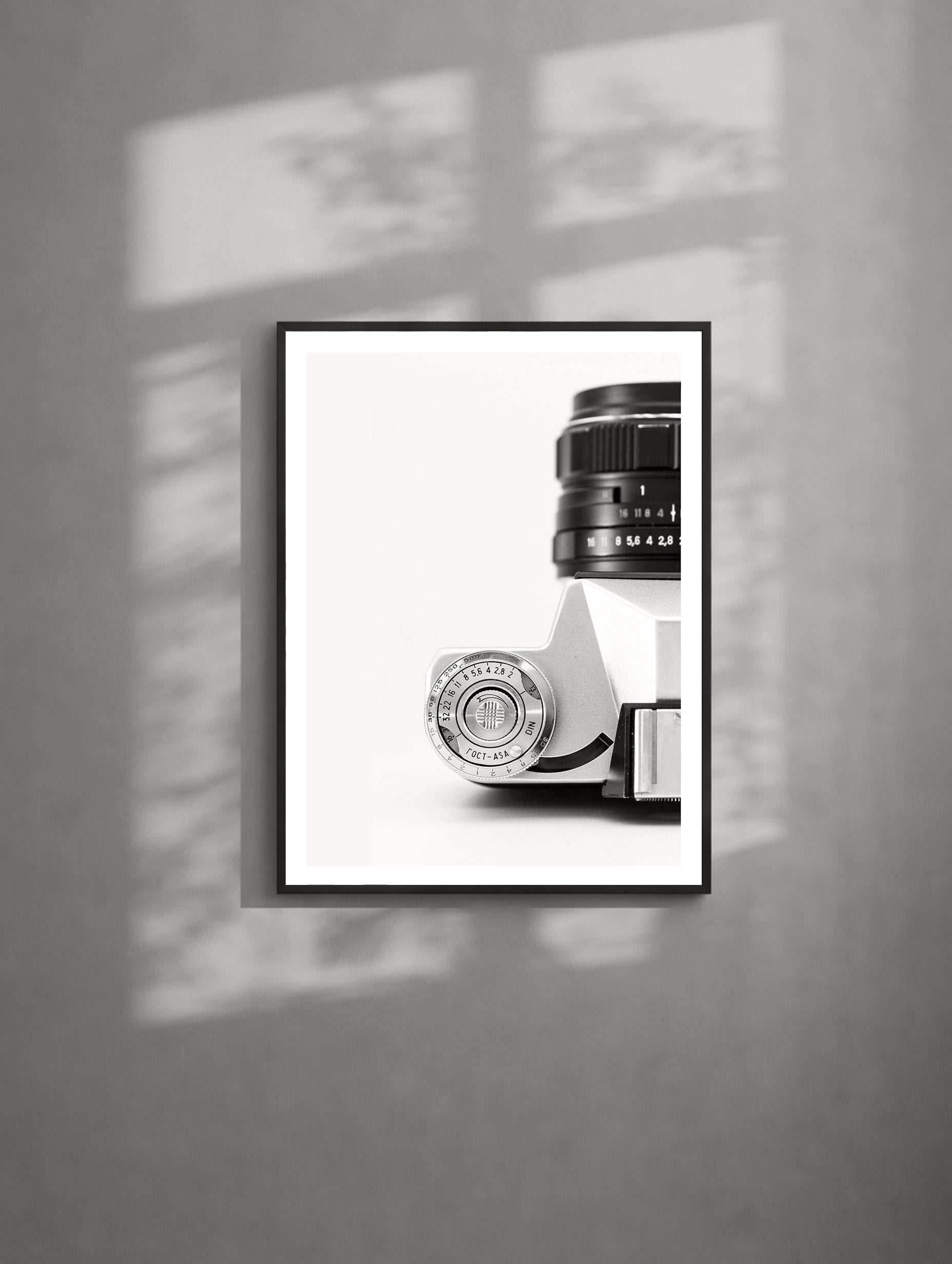 Pentax SL Film Camera Vintage Poster Mockup