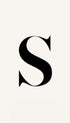 Personalized Letter S Minimalist Typography Poster