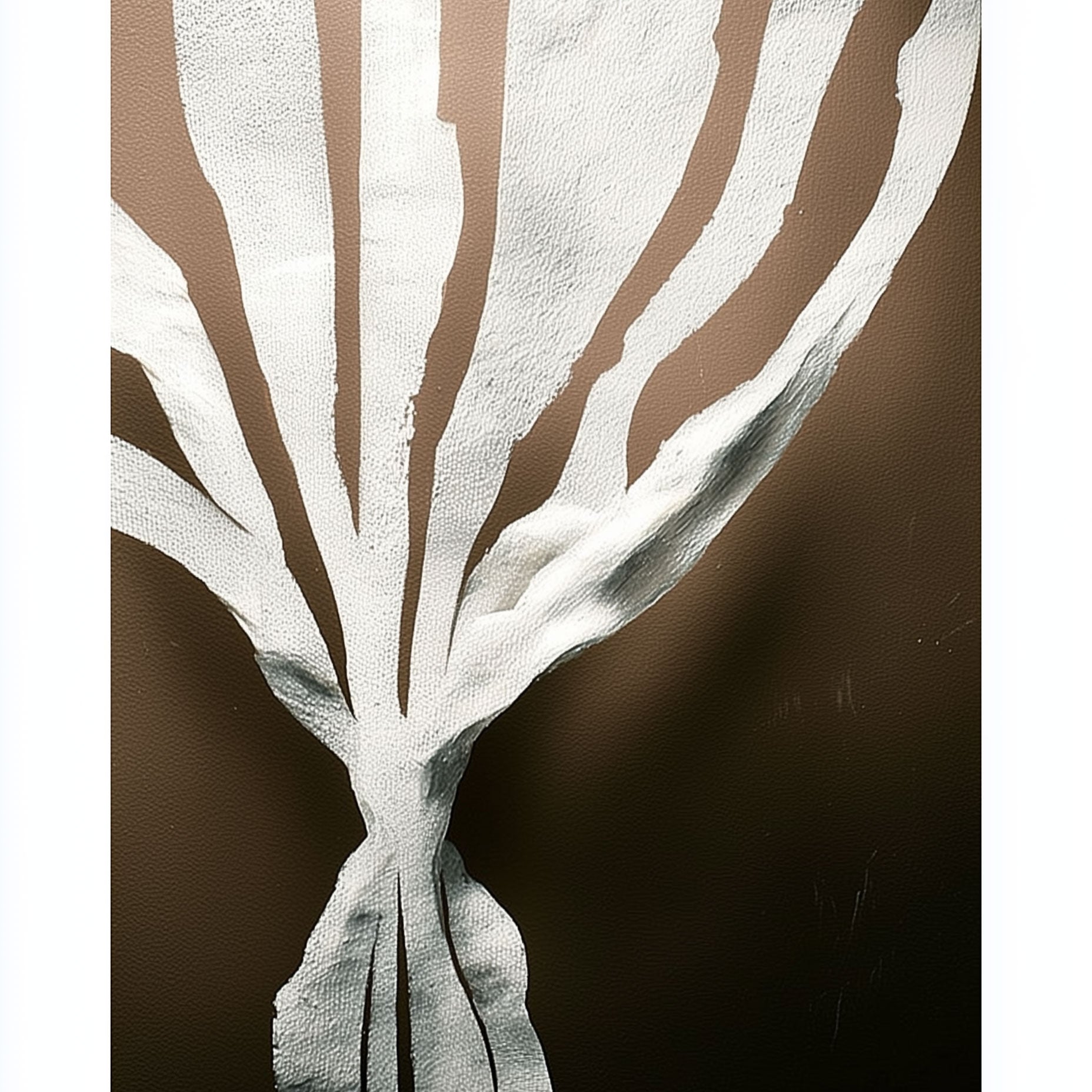 Första huset i en bosättning abstrakt konsttryck