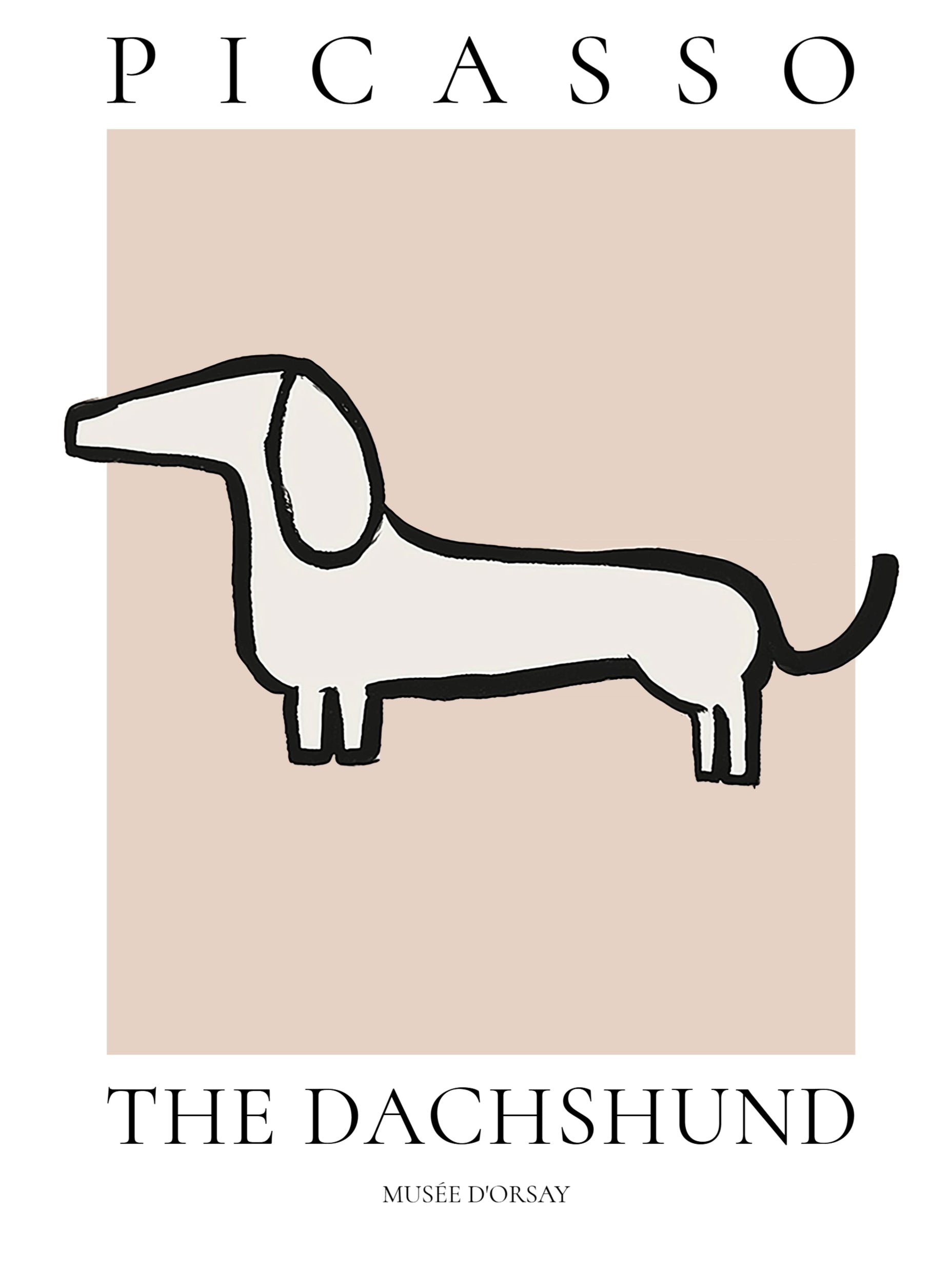 Picasso Dachshund Poster