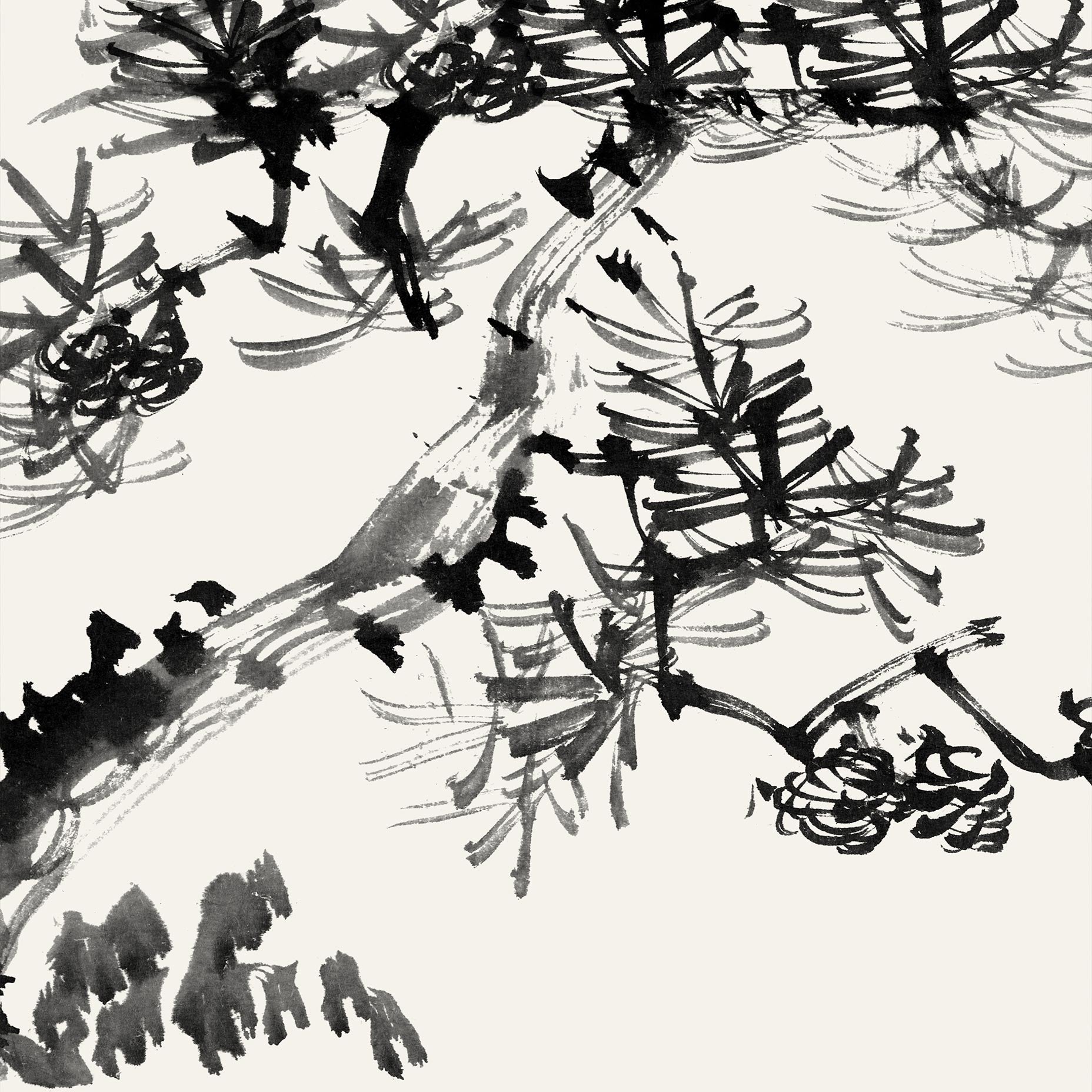 Pine Tree Japanese Art Print